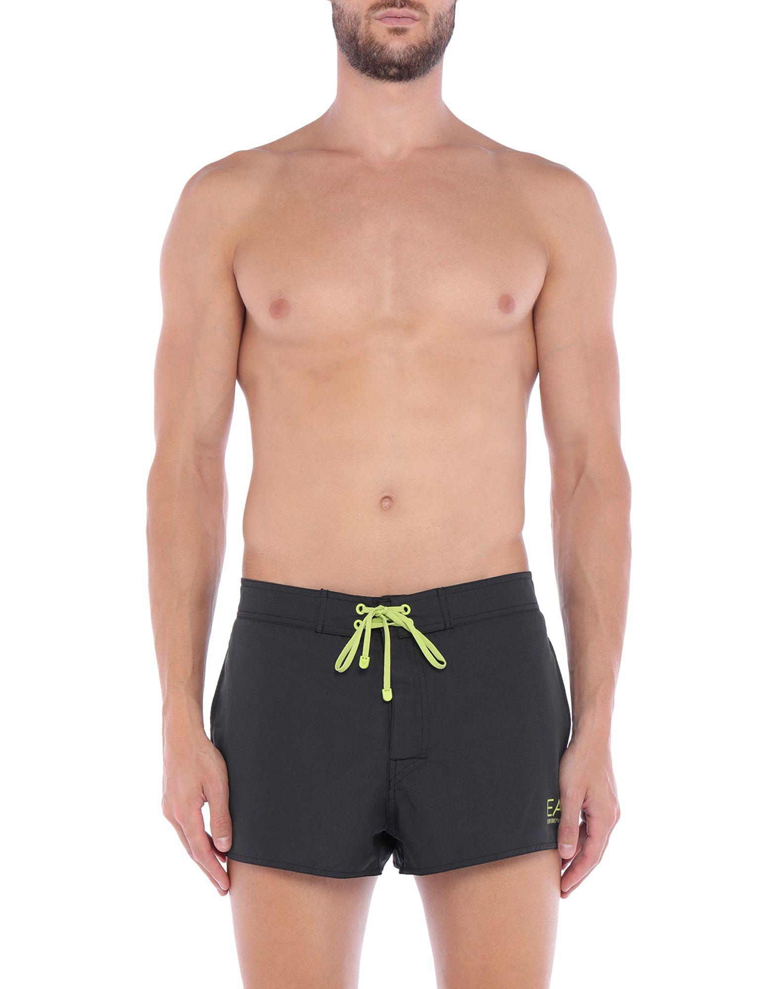 EA7 Synthetic Swimming Trunks in Steel Grey (Gray) for Men Lyst