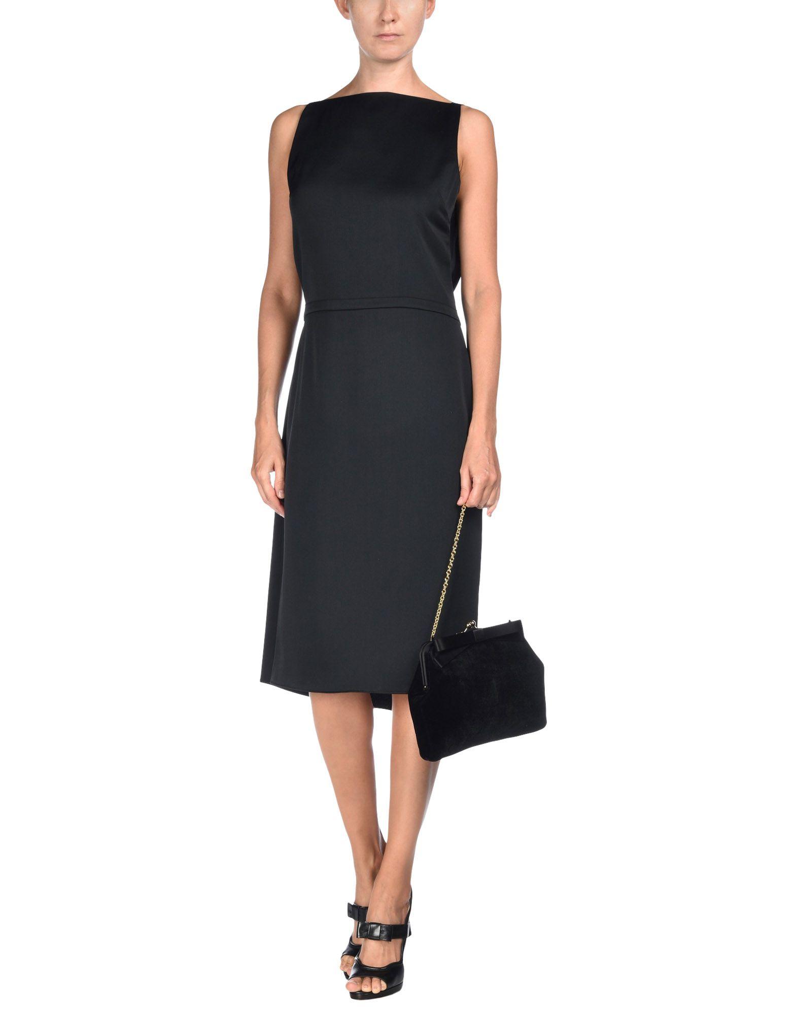 Maison margiela Knee-length Dress in Black | Lyst