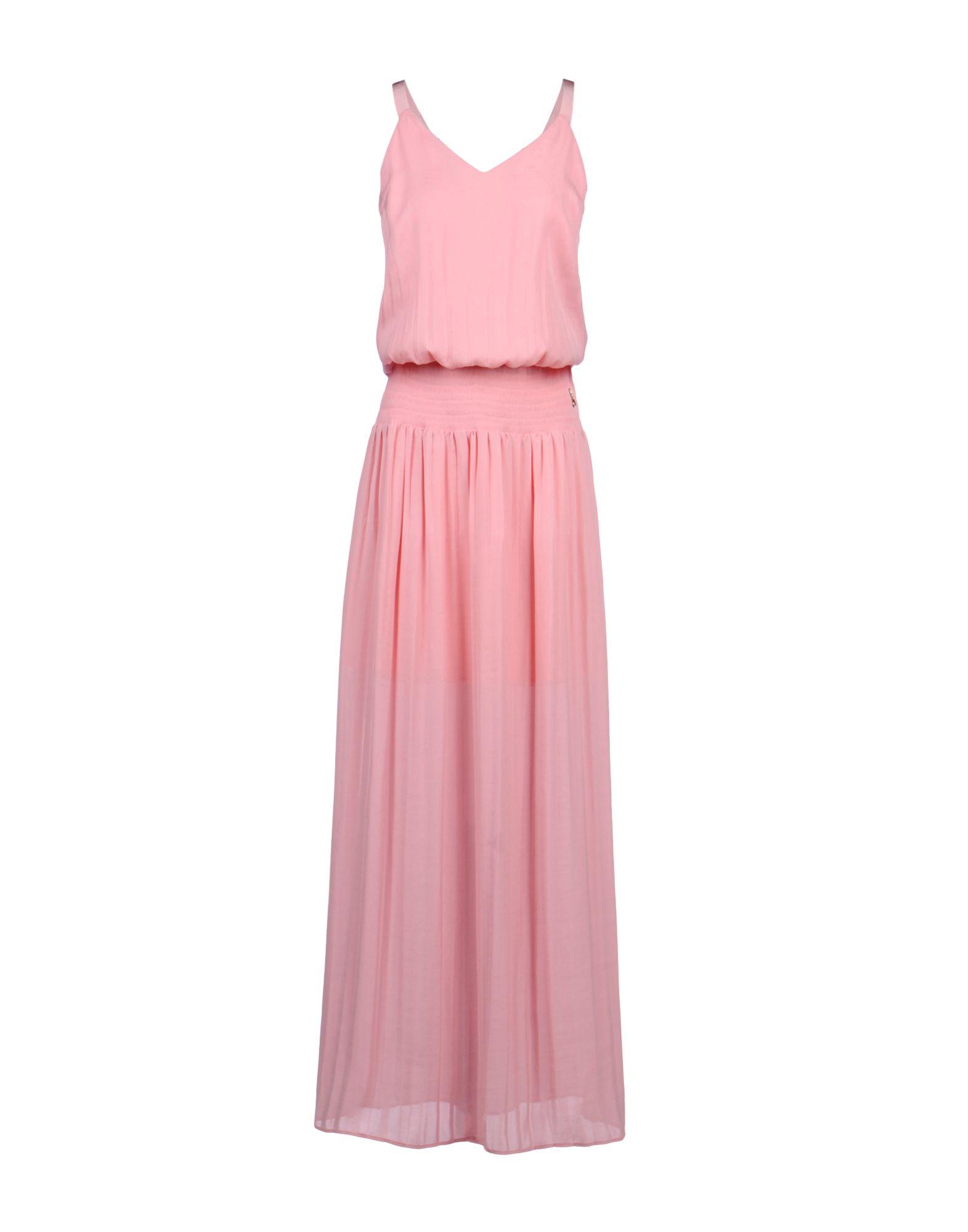 Lyst - Patrizia Pepe Long Dress in Pink