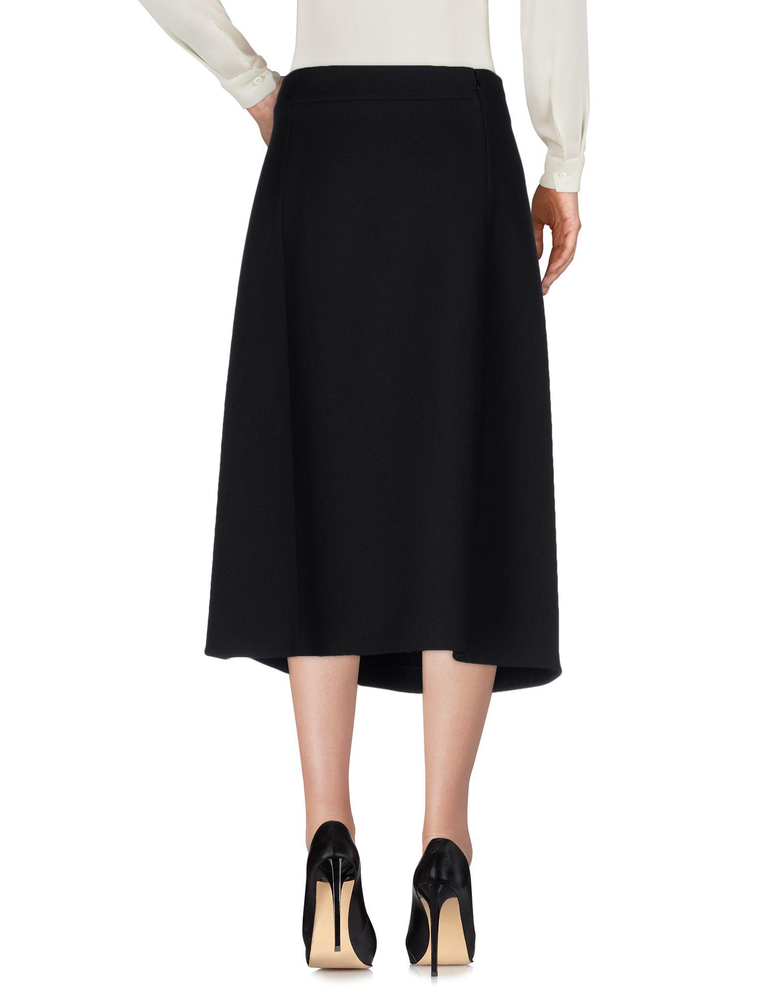 Lyst - Jil Sander 3/4 Length Skirt in Black