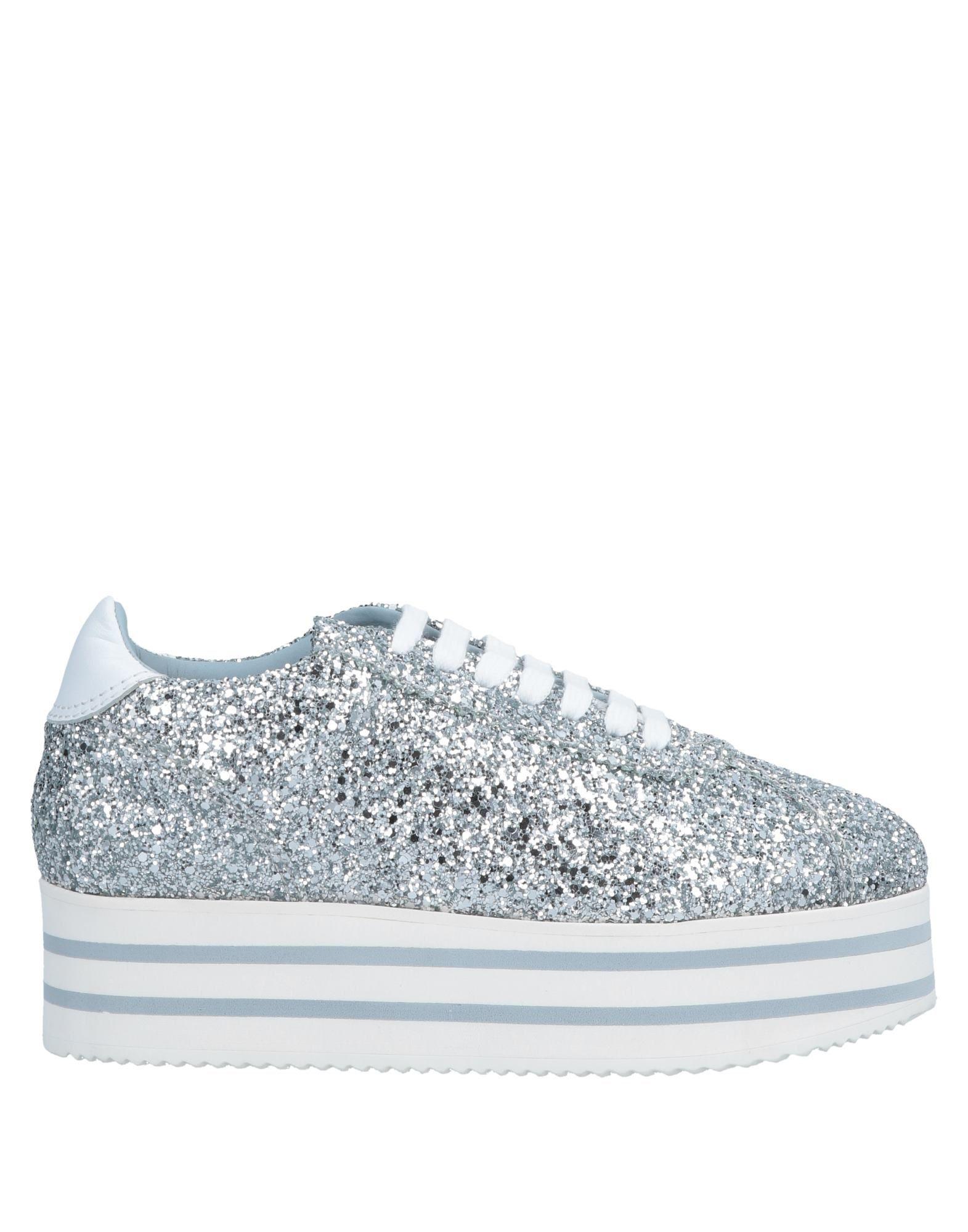 Chiara Ferragni Leather Low-tops & Sneakers in Silver (Metallic) - Lyst