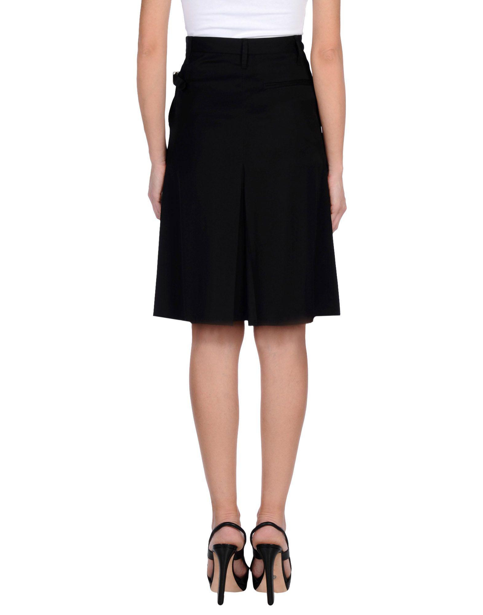 Golden Goose Deluxe Brand Synthetic Knee Length Skirt in Black - Lyst