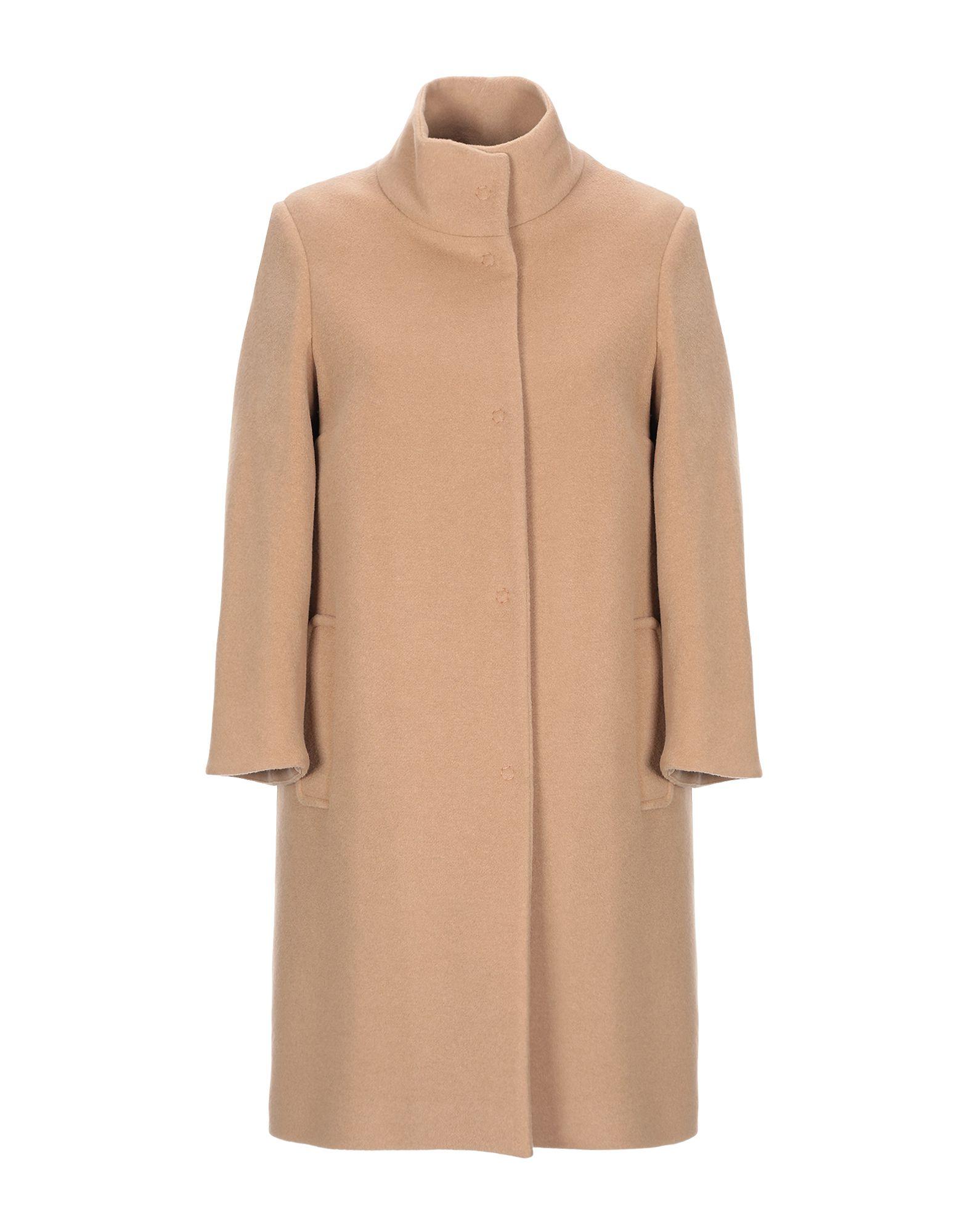 Annie P Wool Coat in Camel (Natural) - Lyst