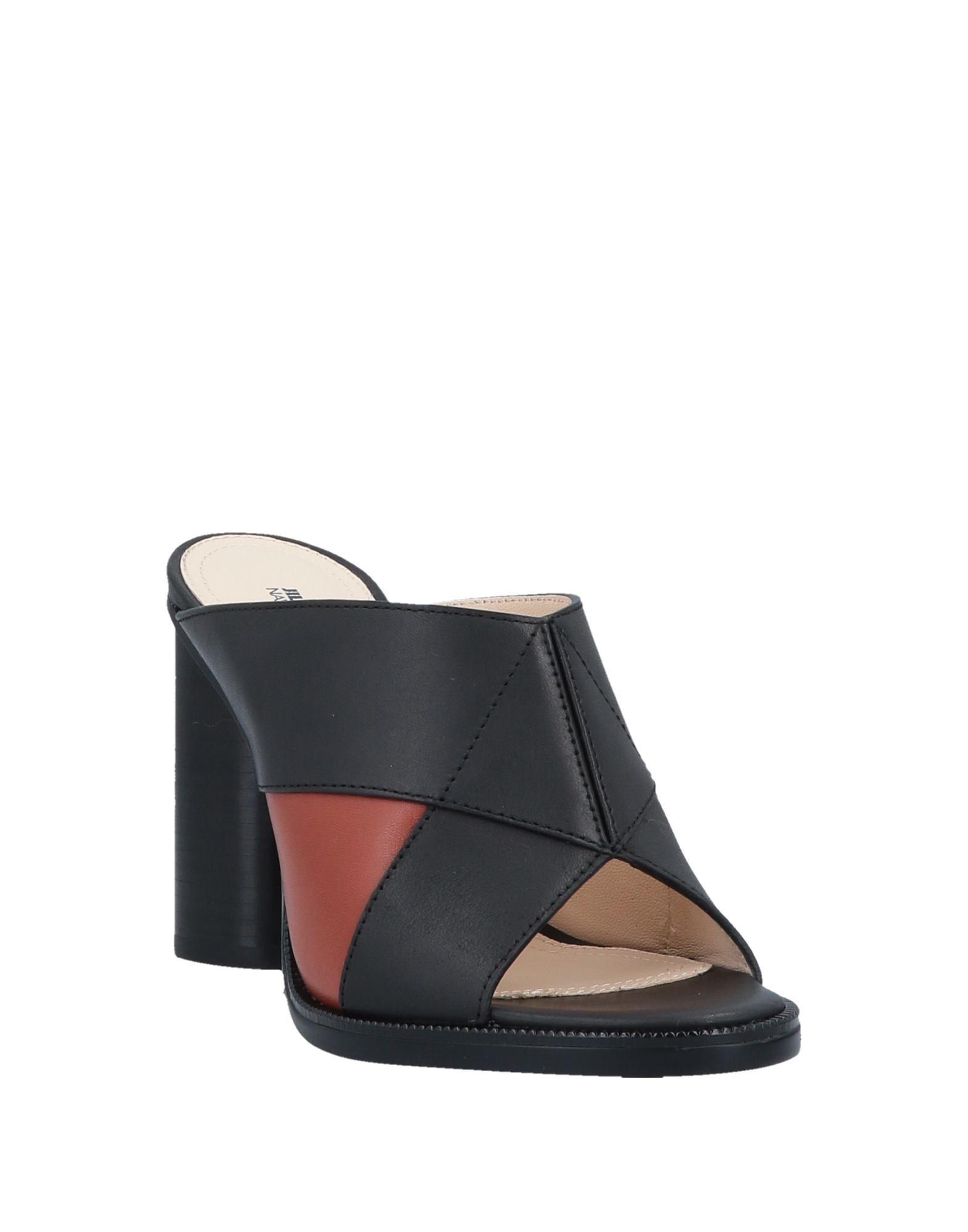 Jil Sander Navy Sandals in Black - Save 14% - Lyst