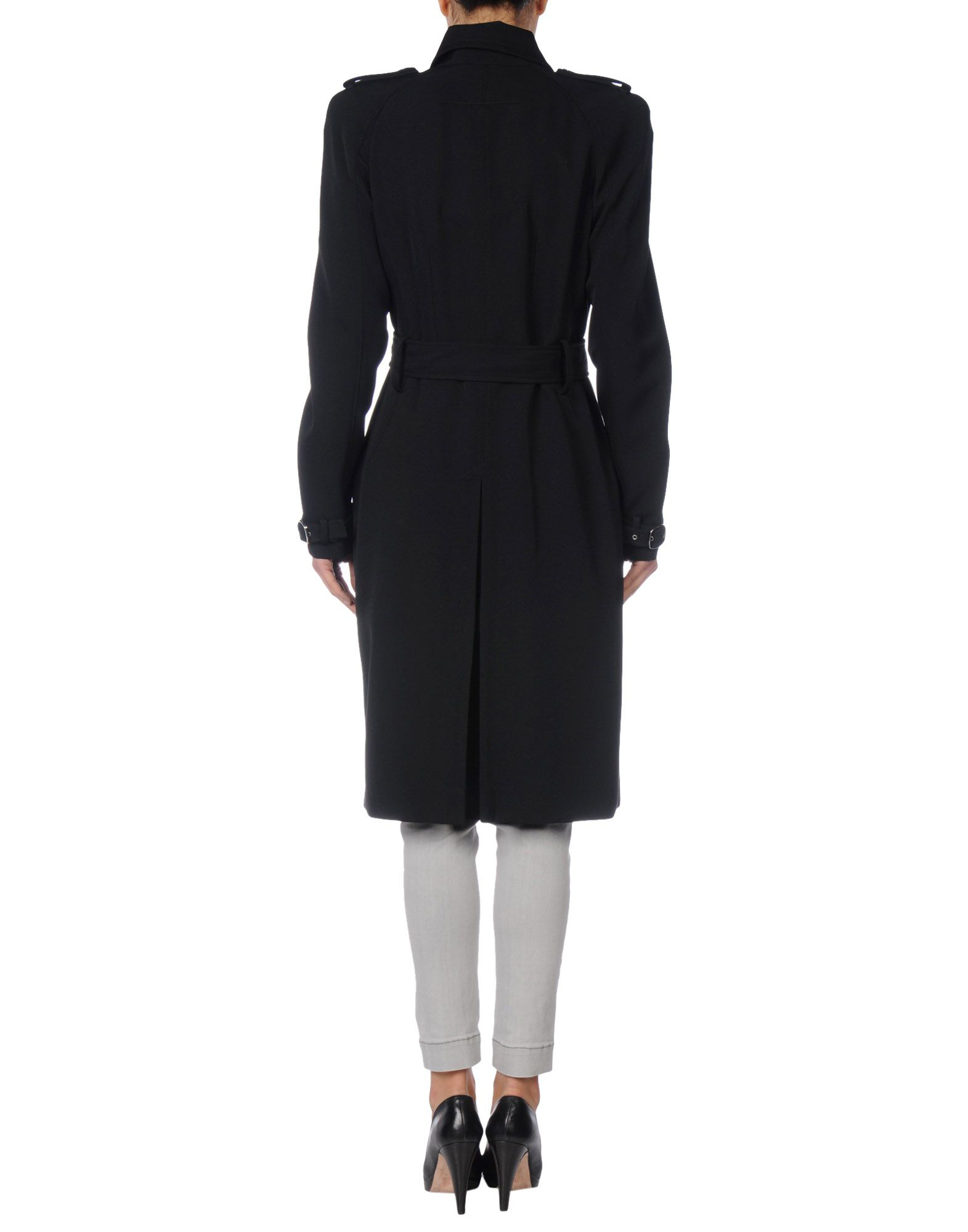 Givenchy Grain De Poudre Trench Coat in Black | Lyst