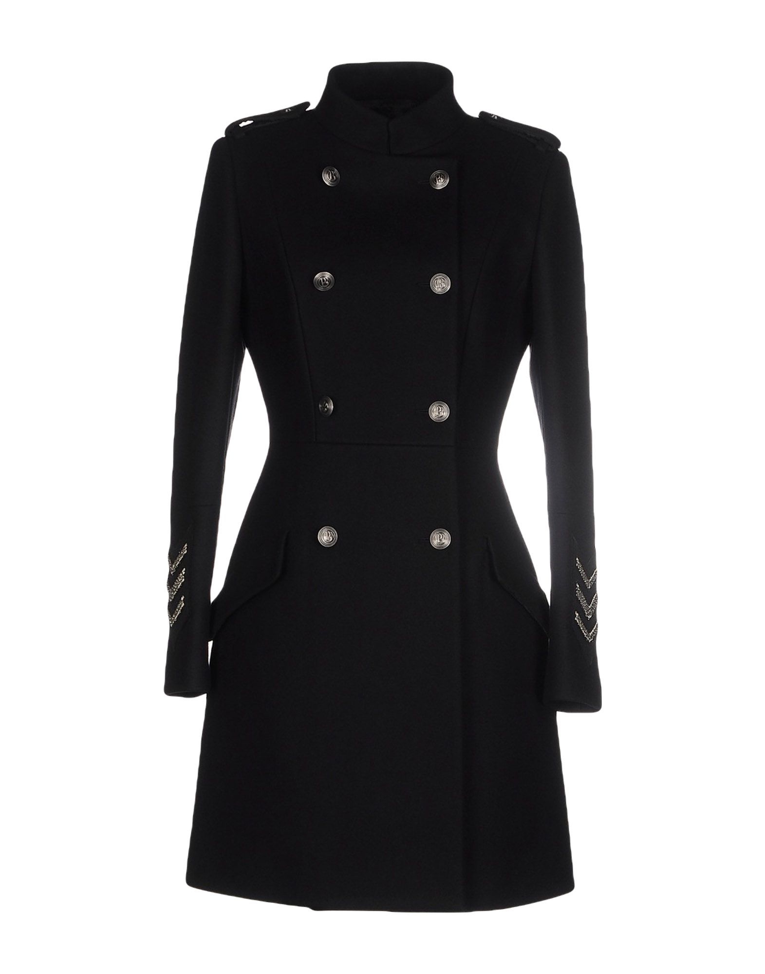 Balmain Coat in Black | Lyst