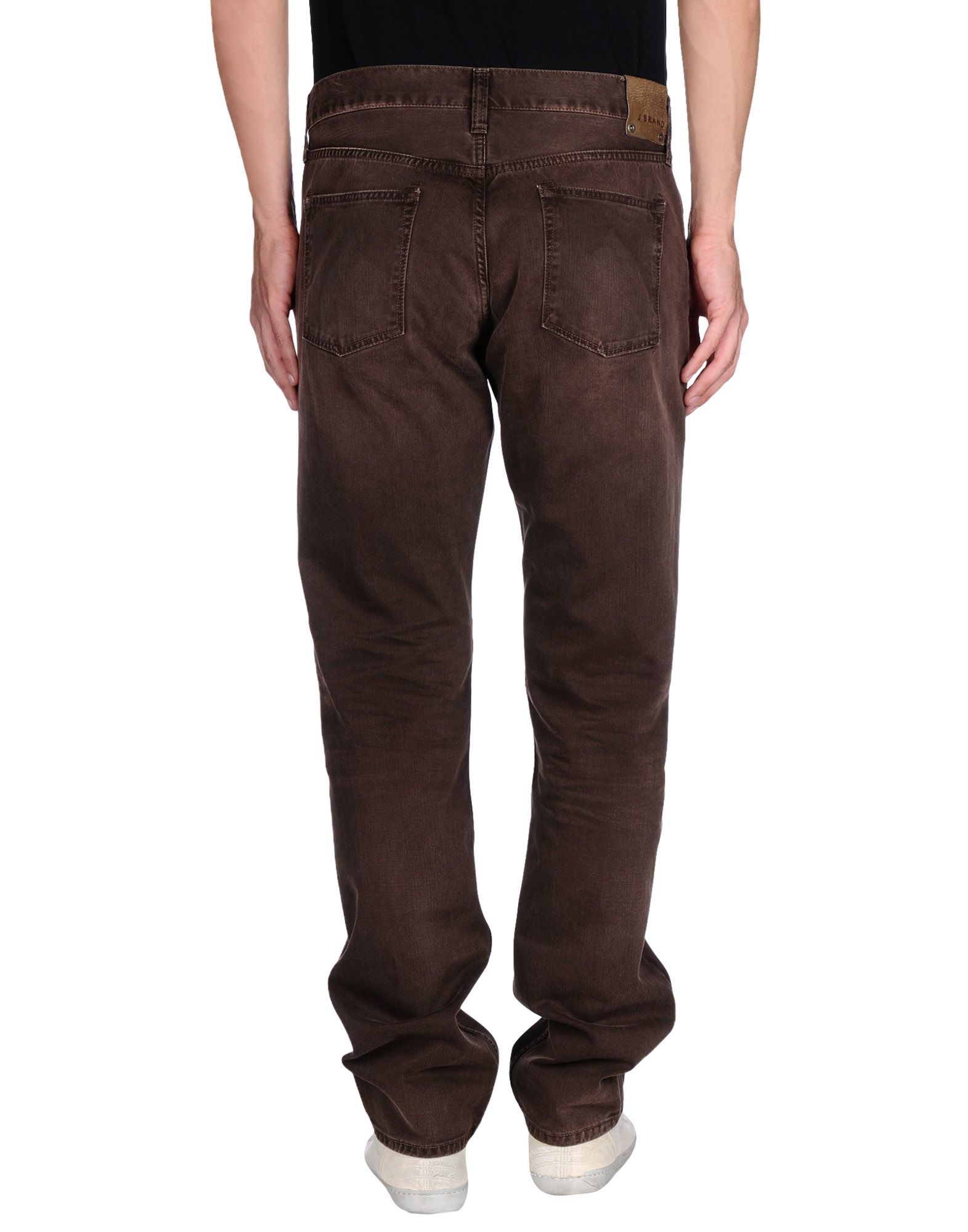 J brand Denim Trousers in Brown for Men | Lyst