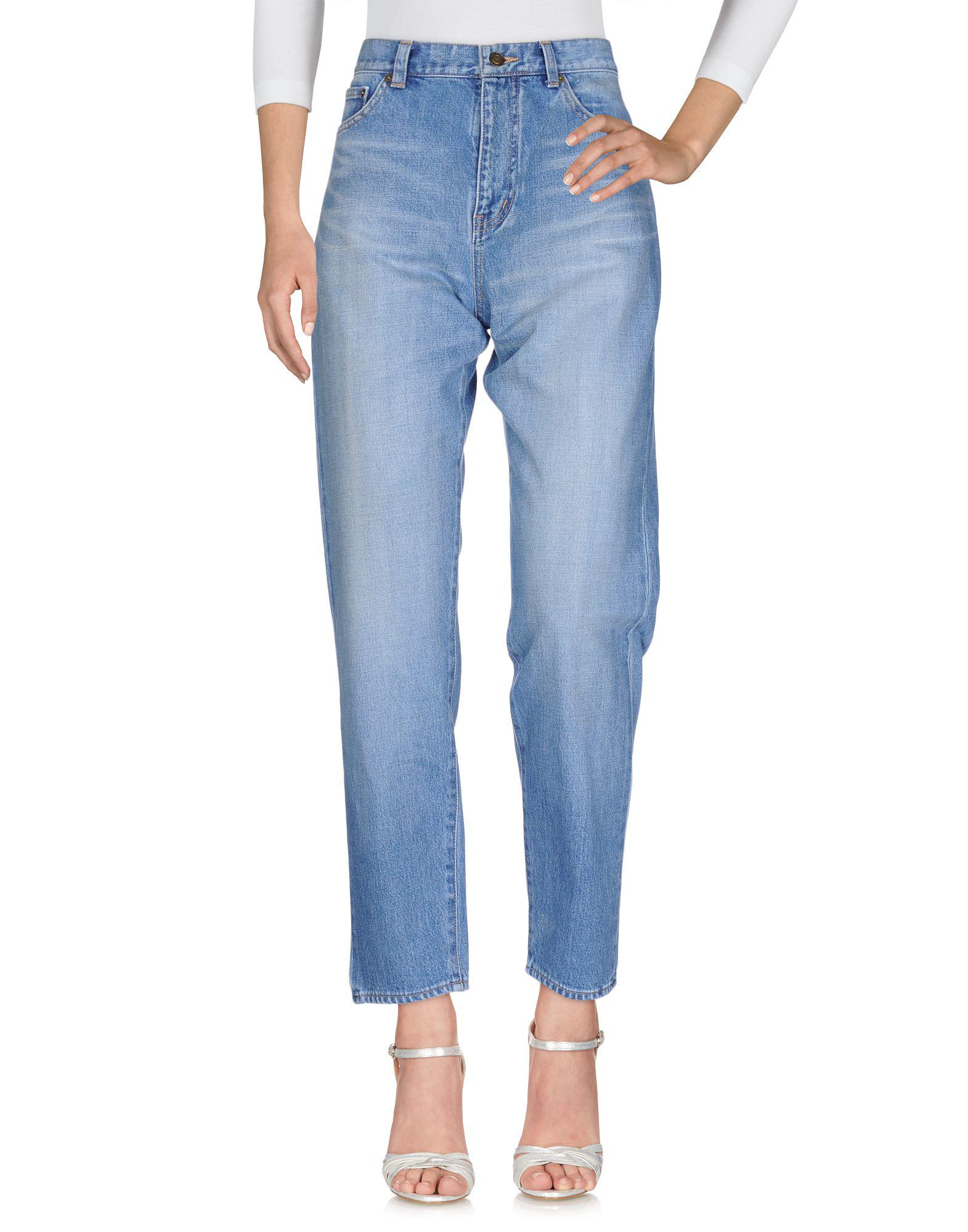 Saint Laurent Denim Pants in Blue - Lyst