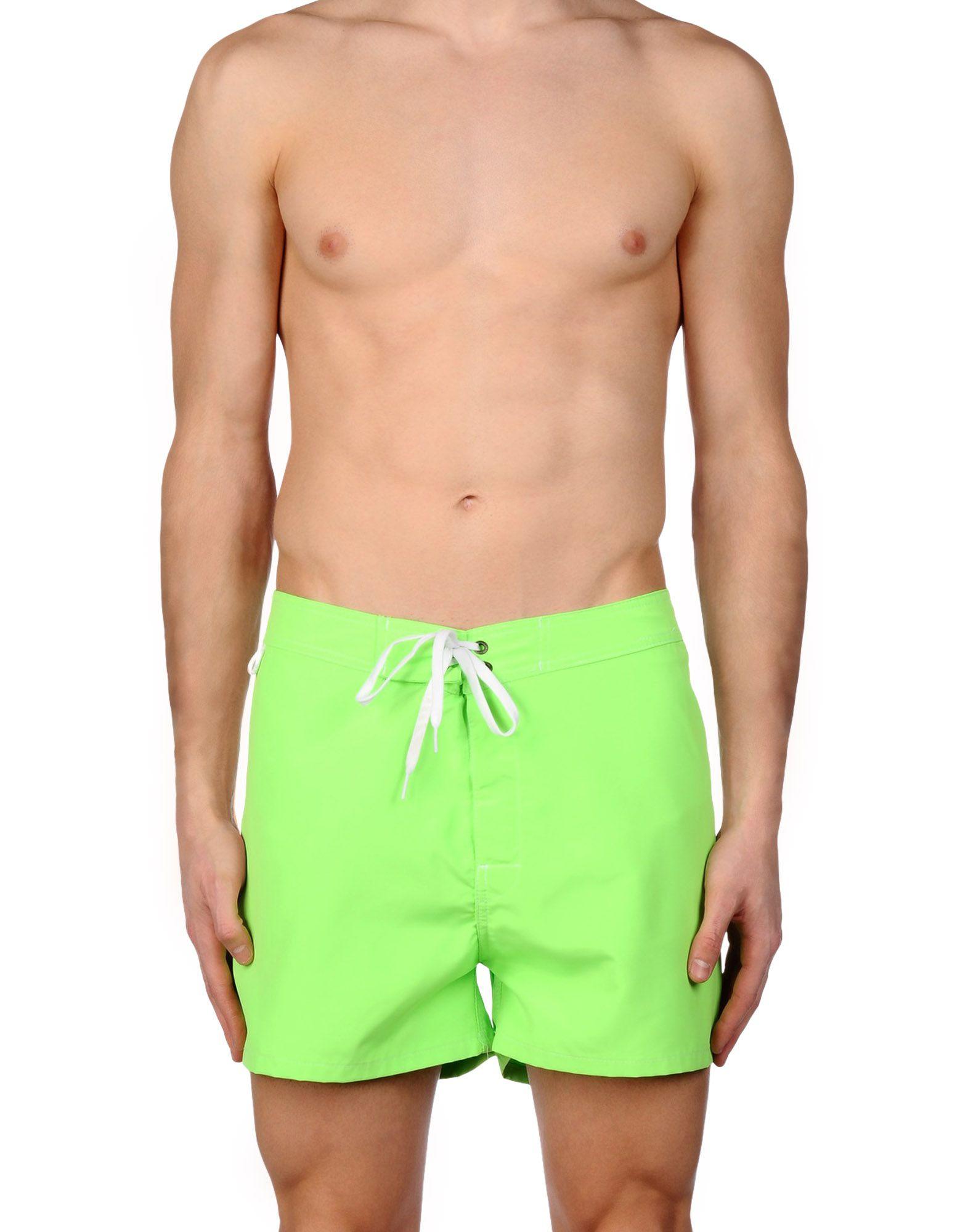 Lyst - Sundek Swim Trunks in Green for Men