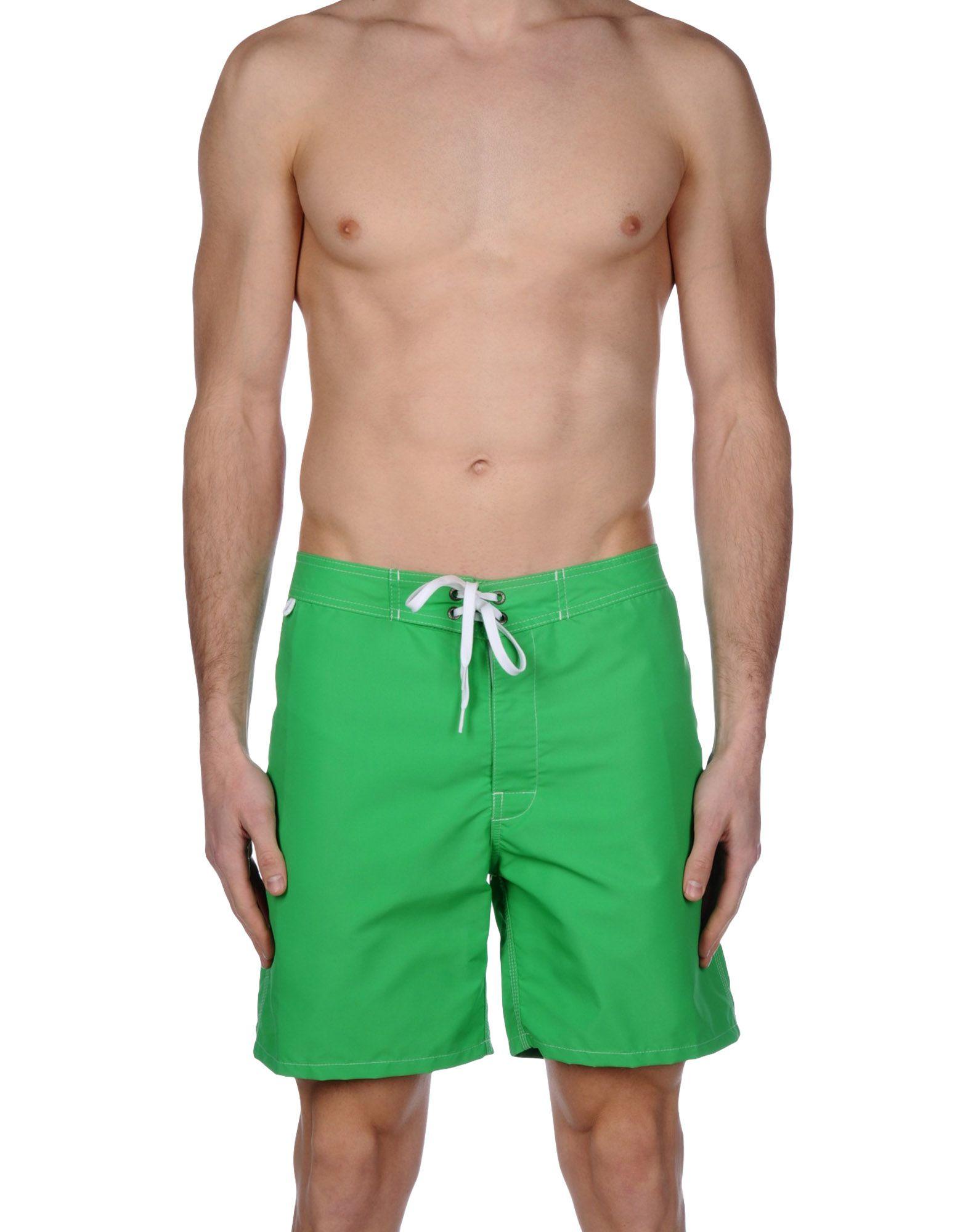 Sundek Swim Trunks in Green for Men | Lyst