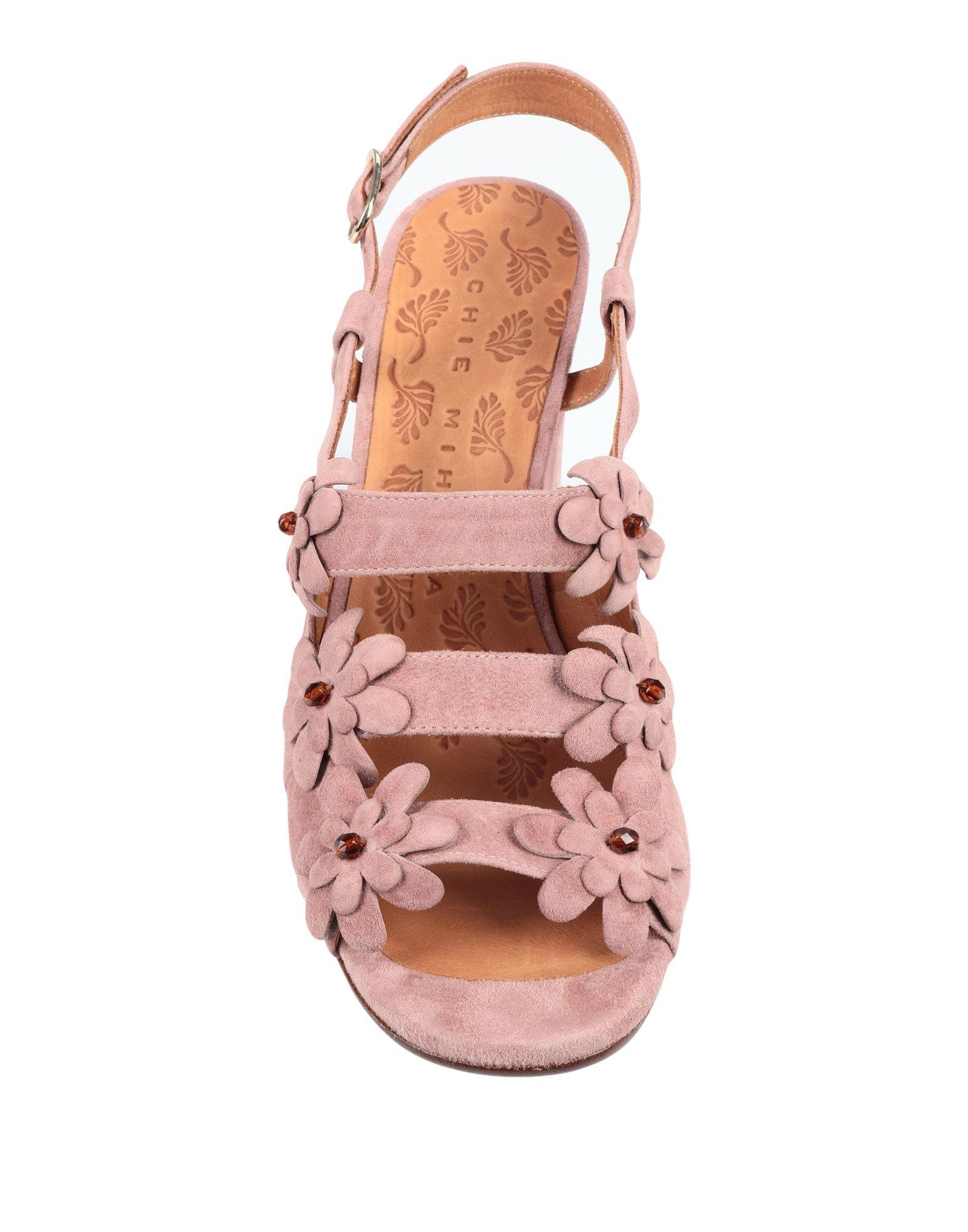 Chie Mihara Leather Sandals in Pastel Pink (Pink) - Lyst