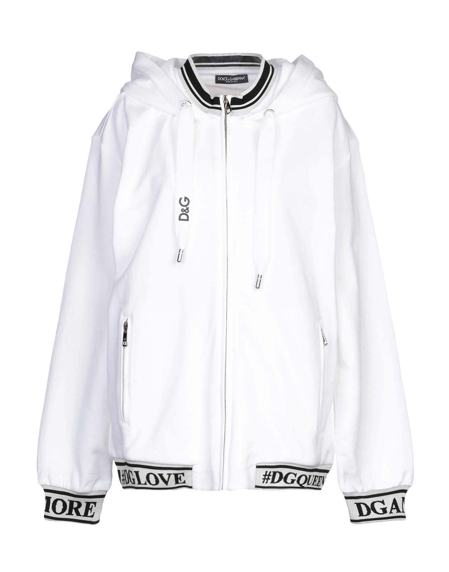 Dolce & Gabbana Cotton Sweatshirt in White - Lyst