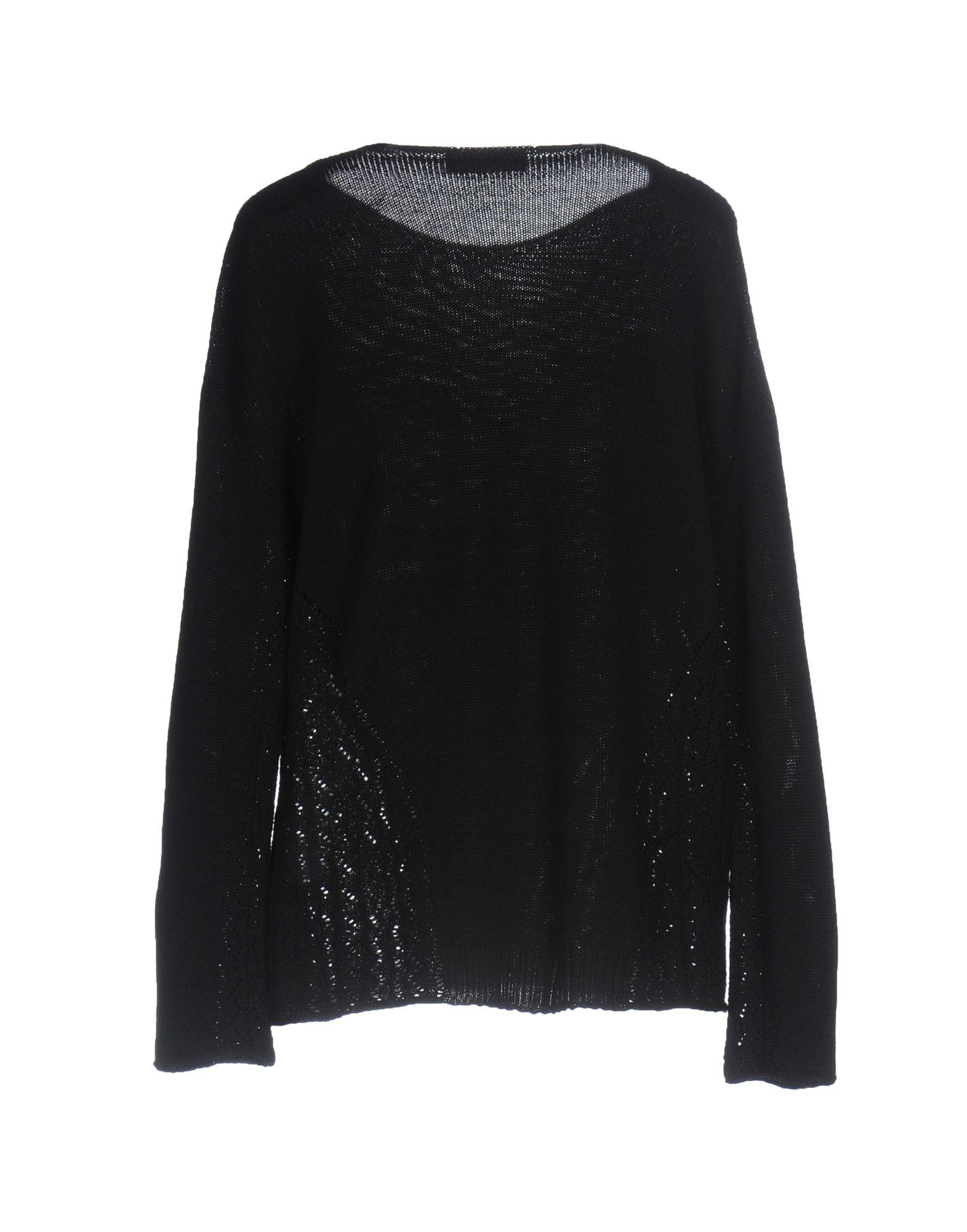 Stefanel Wool Sweater in Black - Lyst