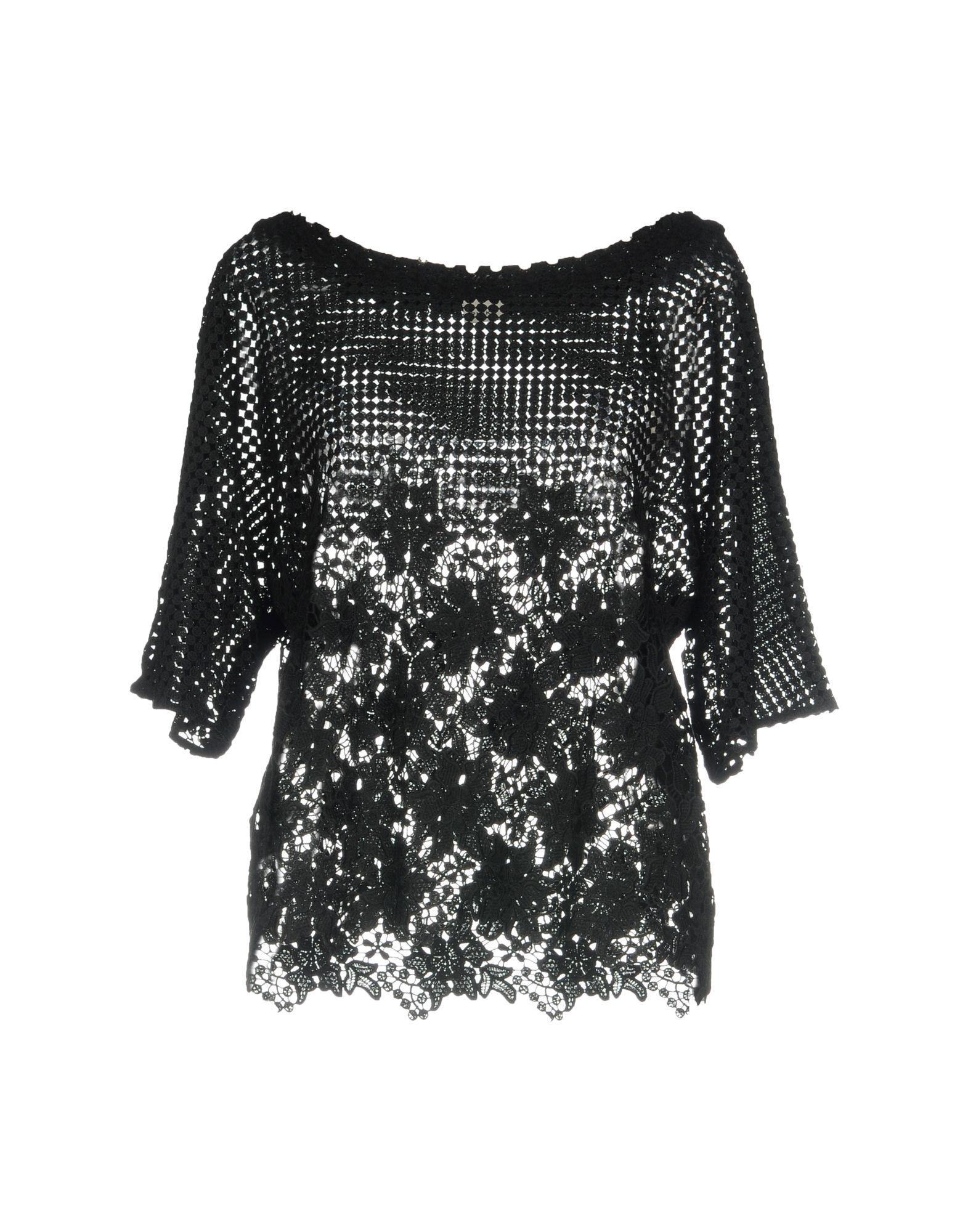 Pinko Lace Blouse in Black - Lyst