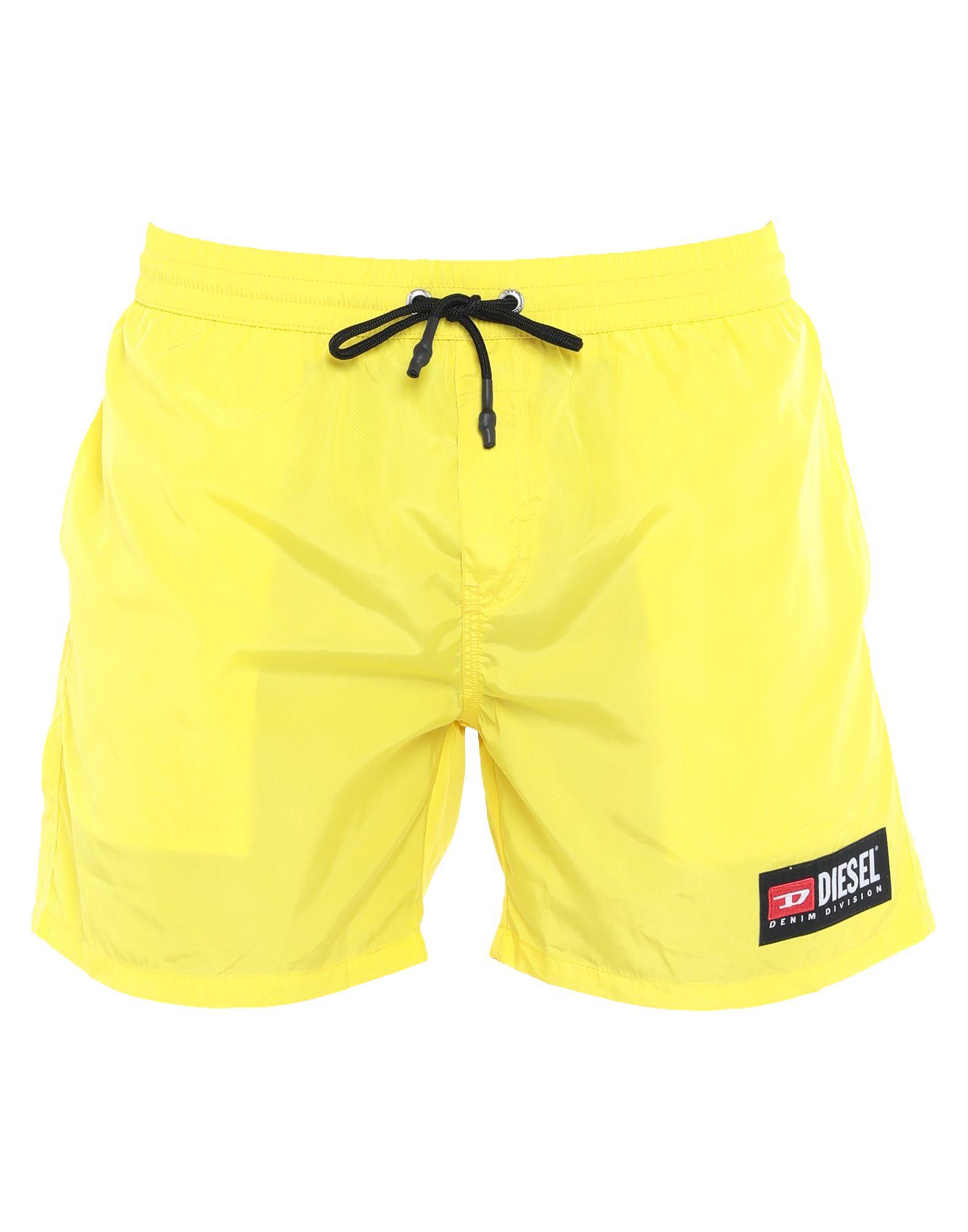DIESEL Swim Trunks in Yellow for Men - Lyst