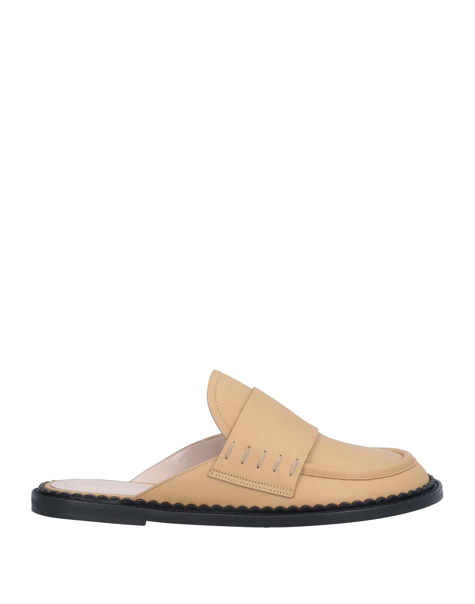 Marni Leather Mules in Beige (Natural) - Lyst