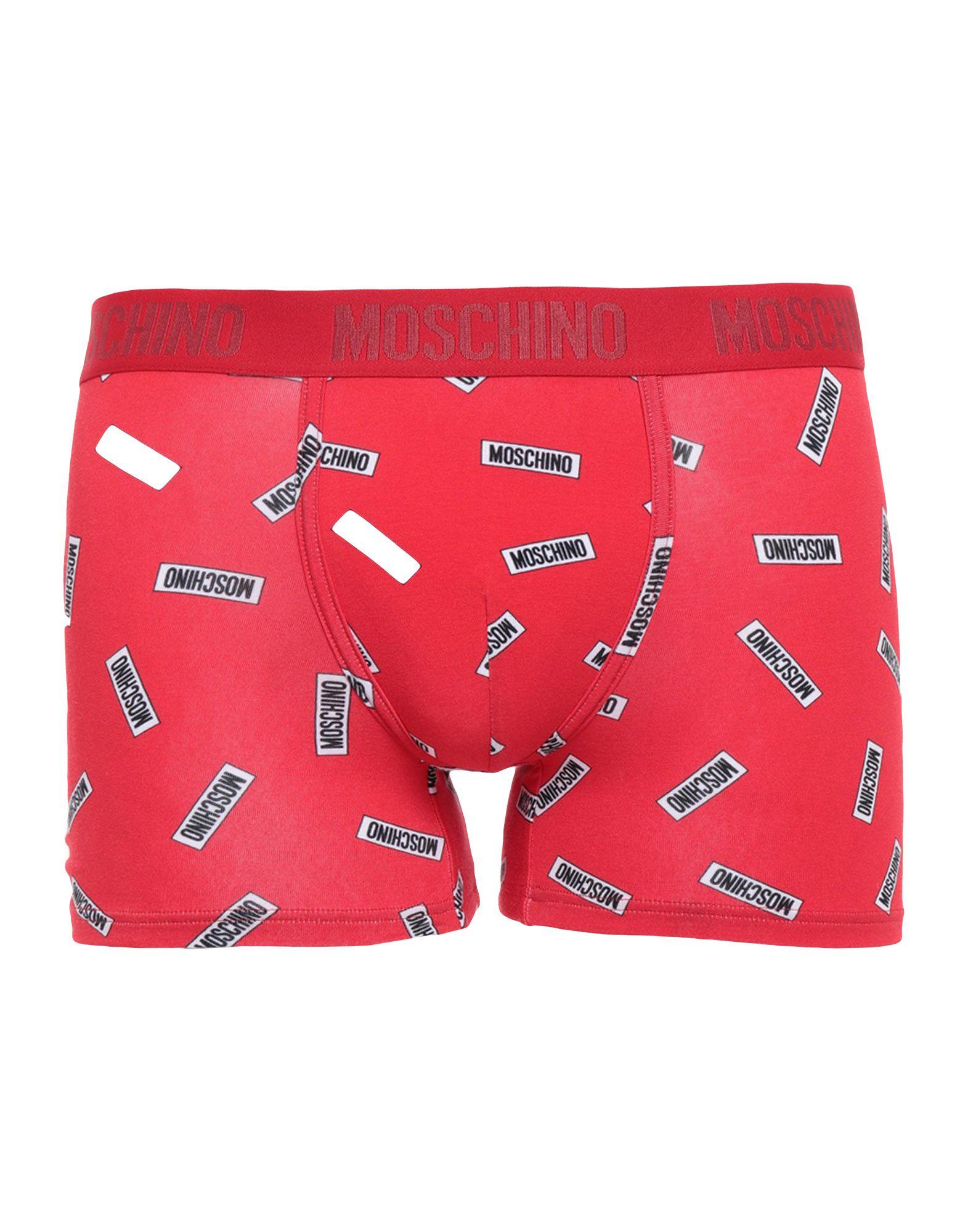 Moschino Cotton Boxer in Red for Men - Lyst