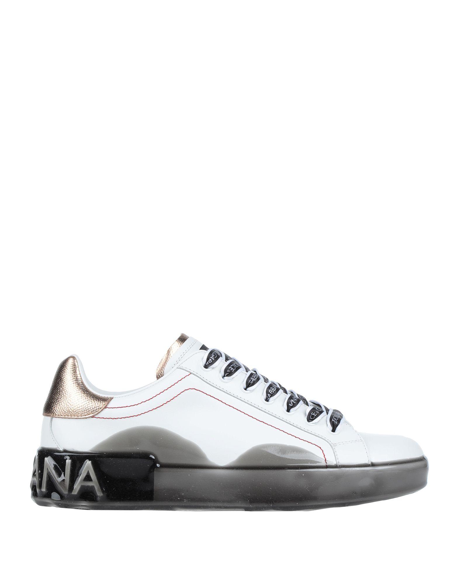 Dolce & Gabbana Leather Low-tops & Sneakers in White for Men - Lyst