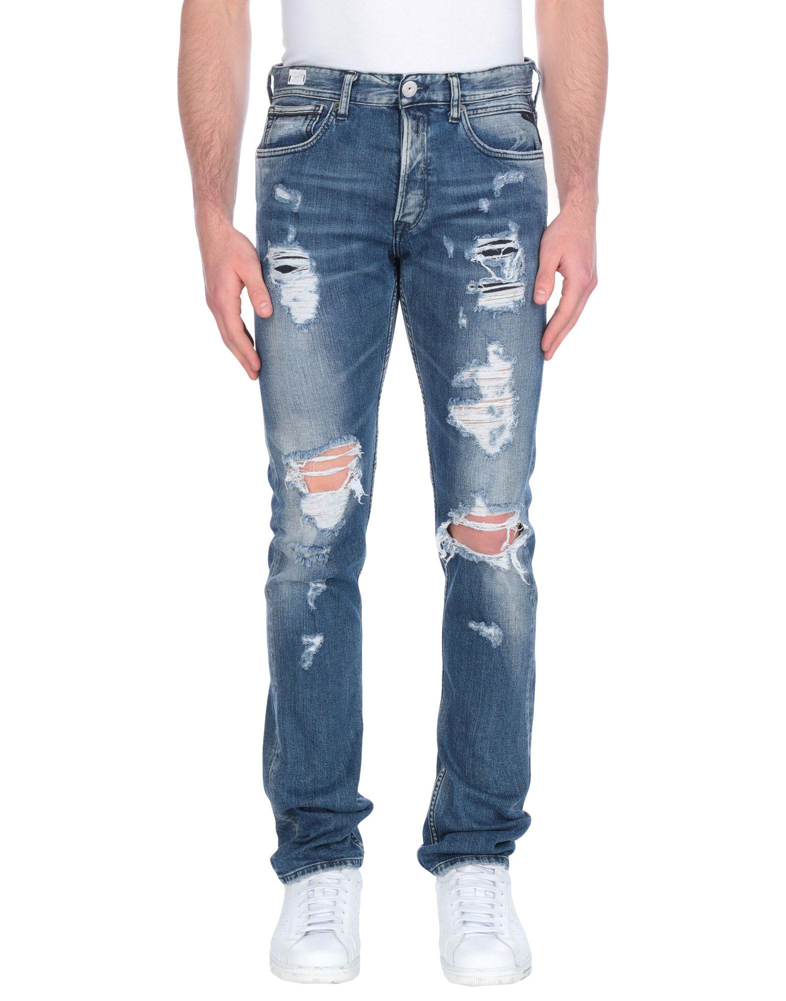 Replay Denim Trousers in Blue for Men - Lyst