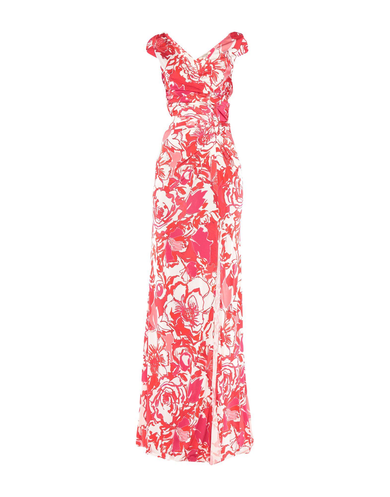 Roberto Cavalli Synthetic Long Dress in Red - Lyst