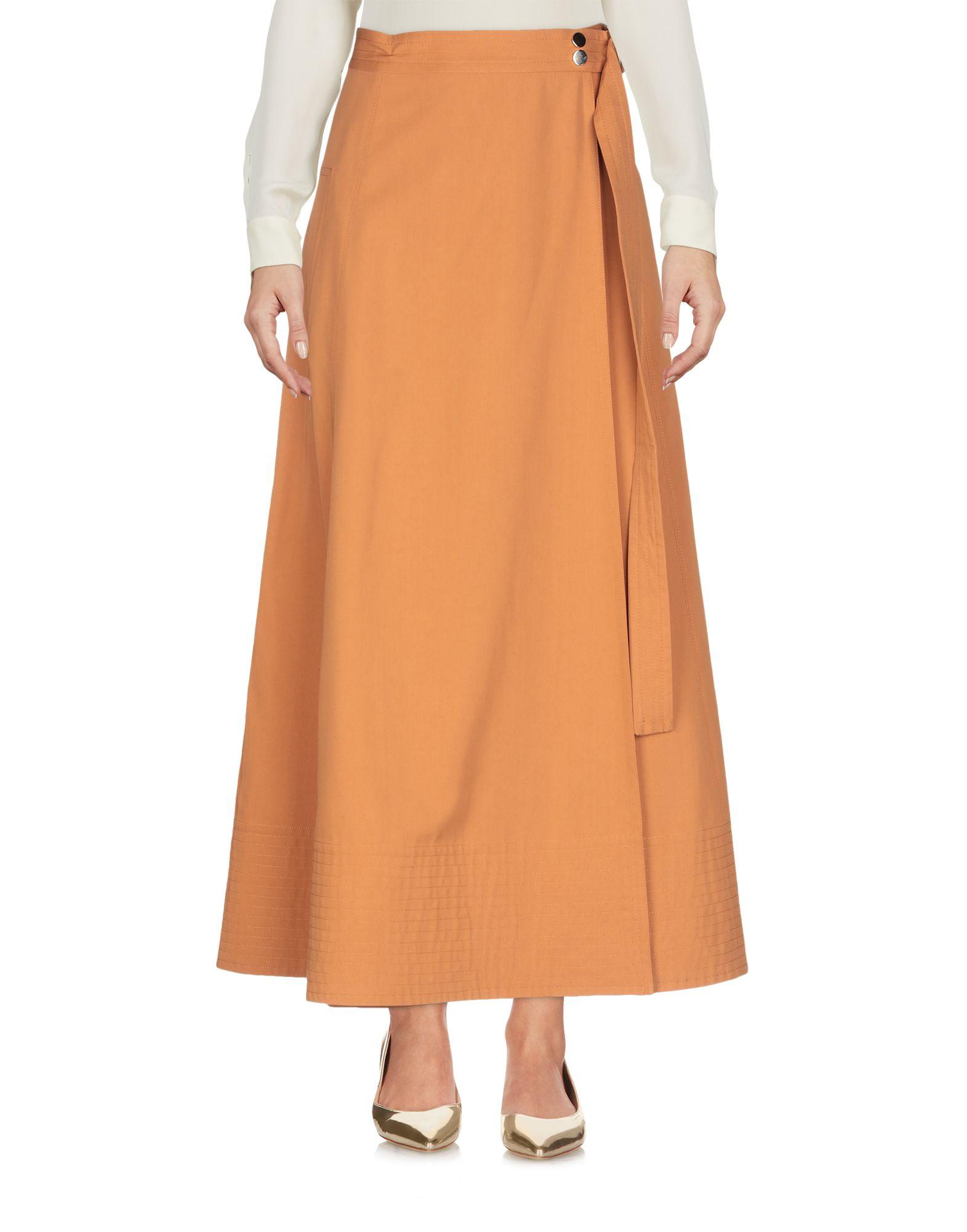 Vanessa Bruno Long Skirt in Orange - Lyst