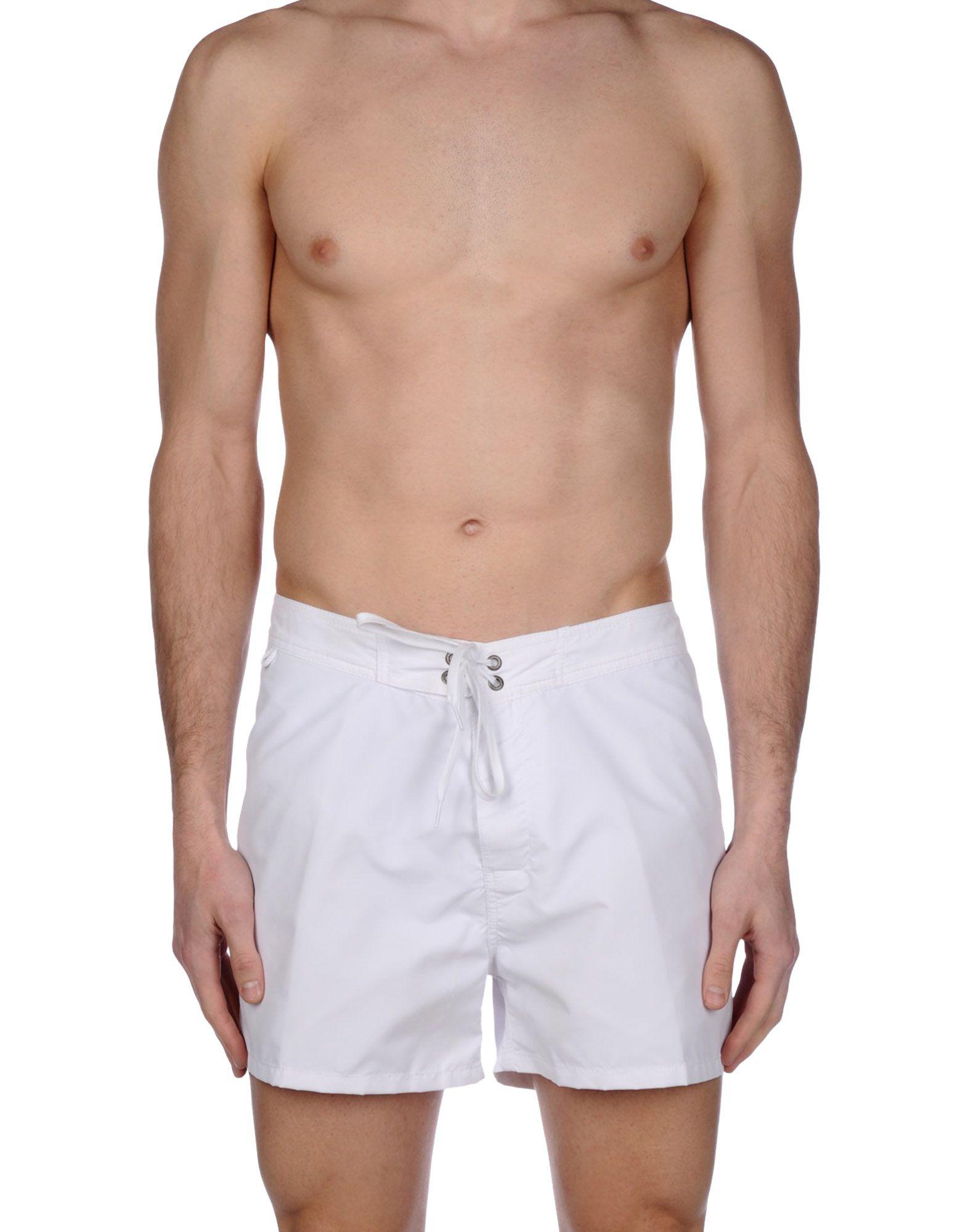 Lyst - Sundek Swimming Trunks in White for Men