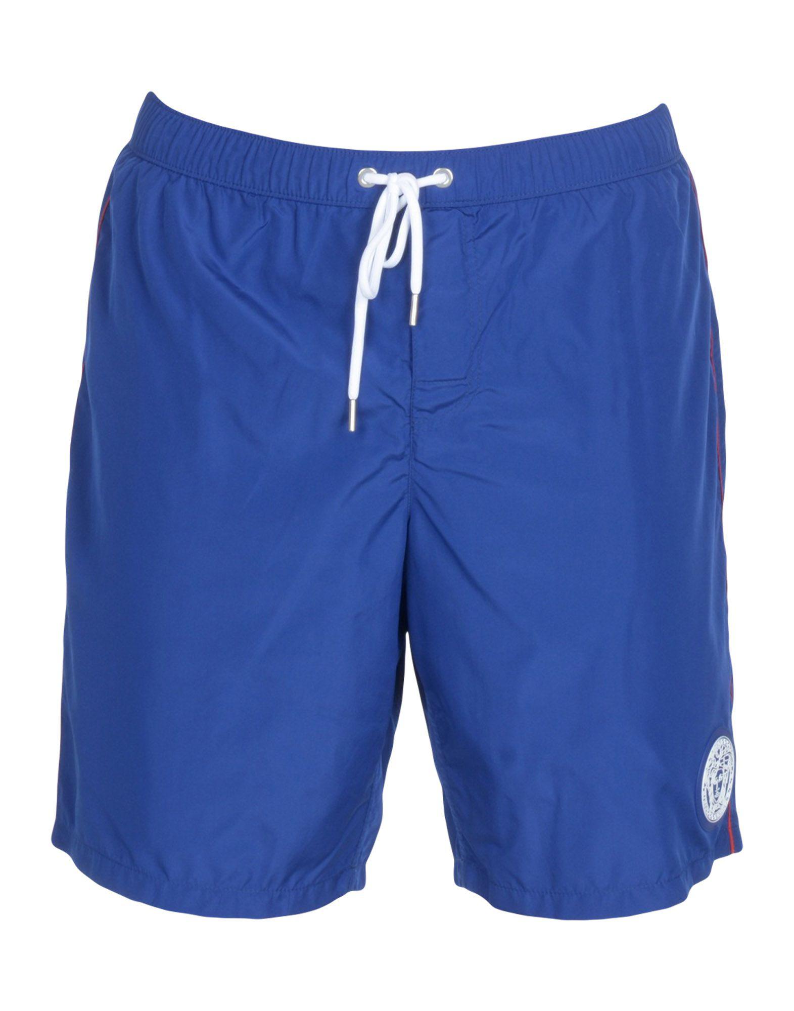 Versace Synthetic Swim Trunks in Blue for Men - Lyst