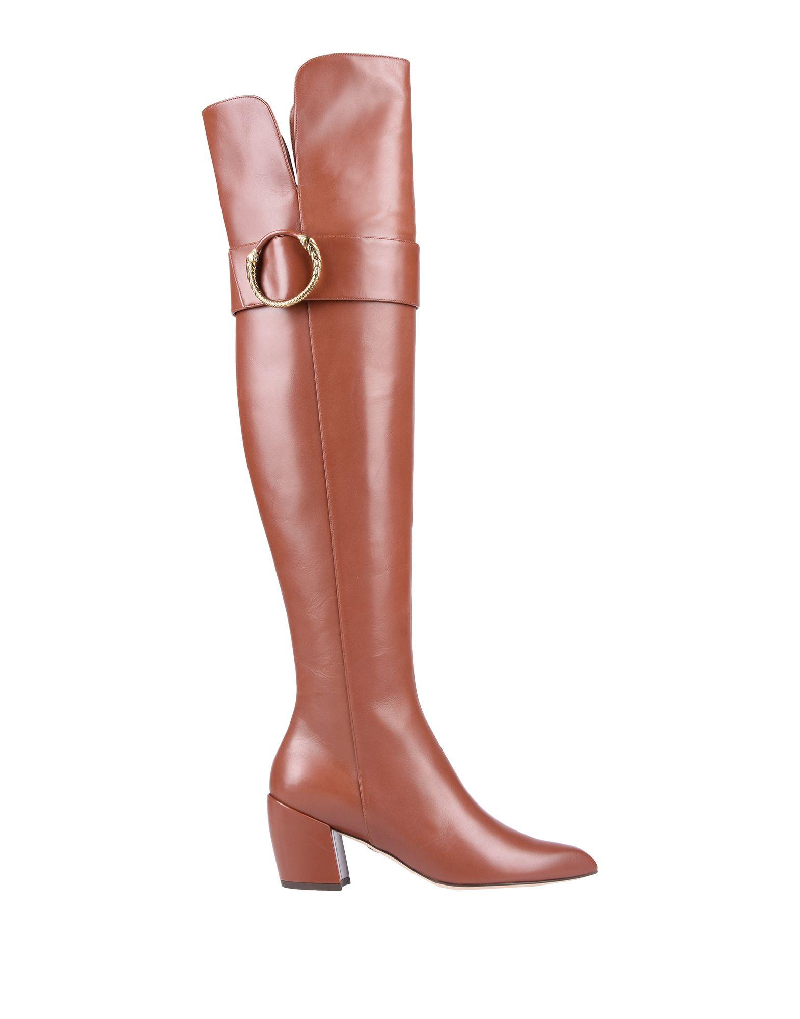 roberto cavalli side buckle leather boots