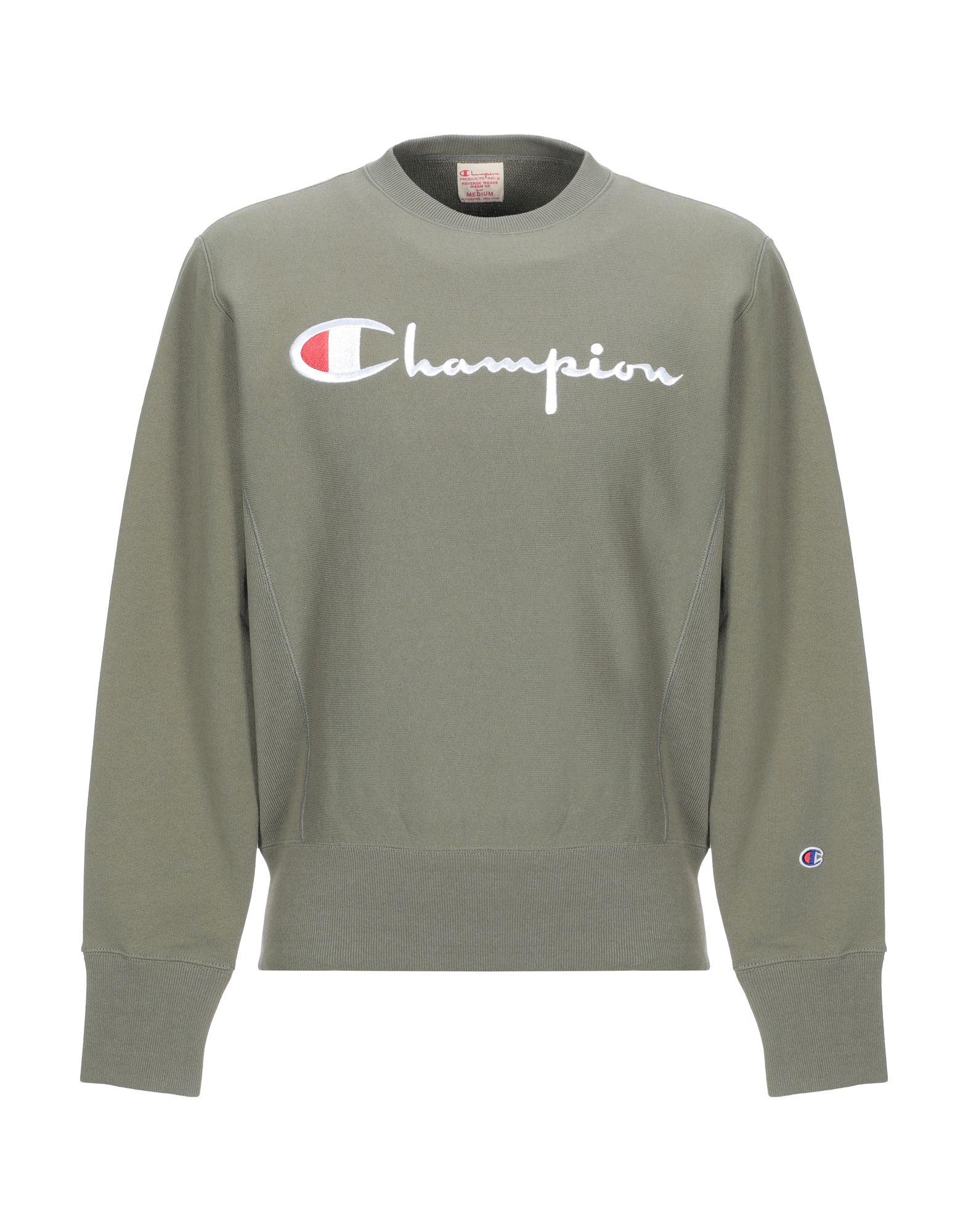 Champion Cotton Sweatshirt in Military Green (Green) for Men - Lyst