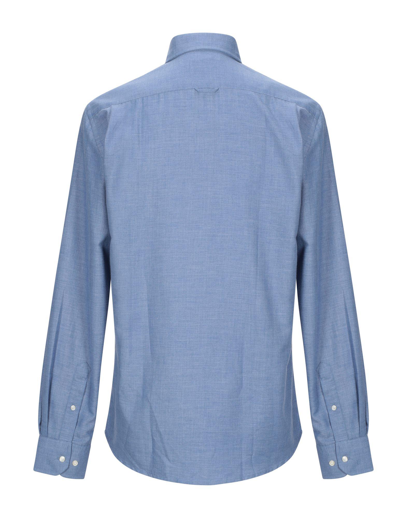 Guess Cotton Shirt in Blue for Men - Lyst
