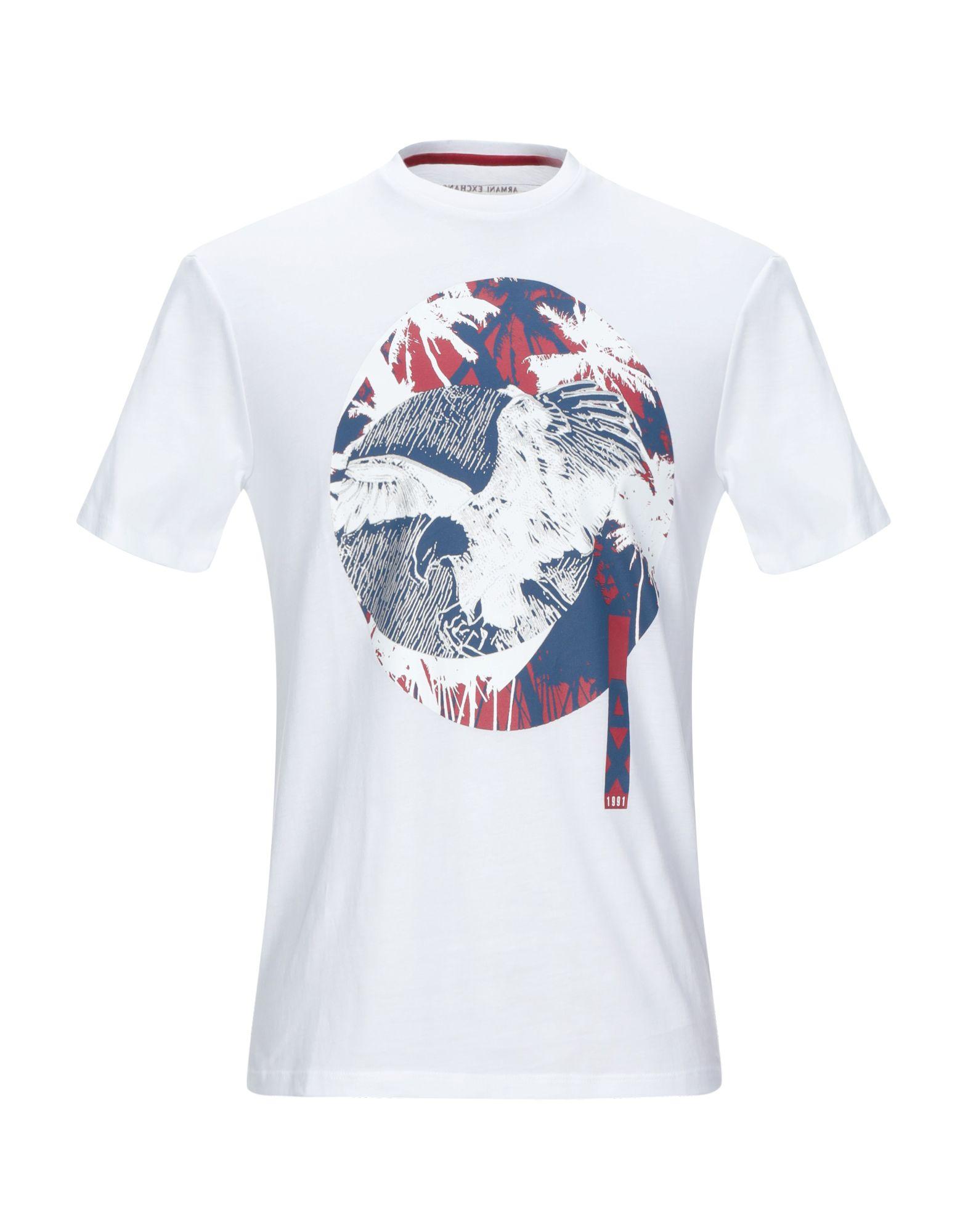Armani Exchange T-shirt in White for Men - Lyst