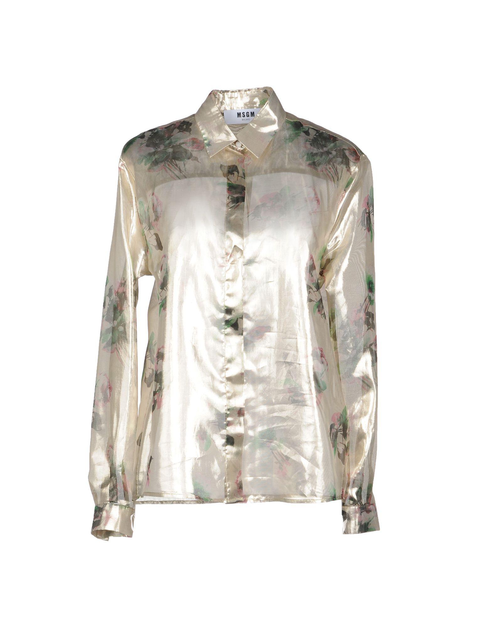 MSGM Shirt in Beige (Natural) - Lyst