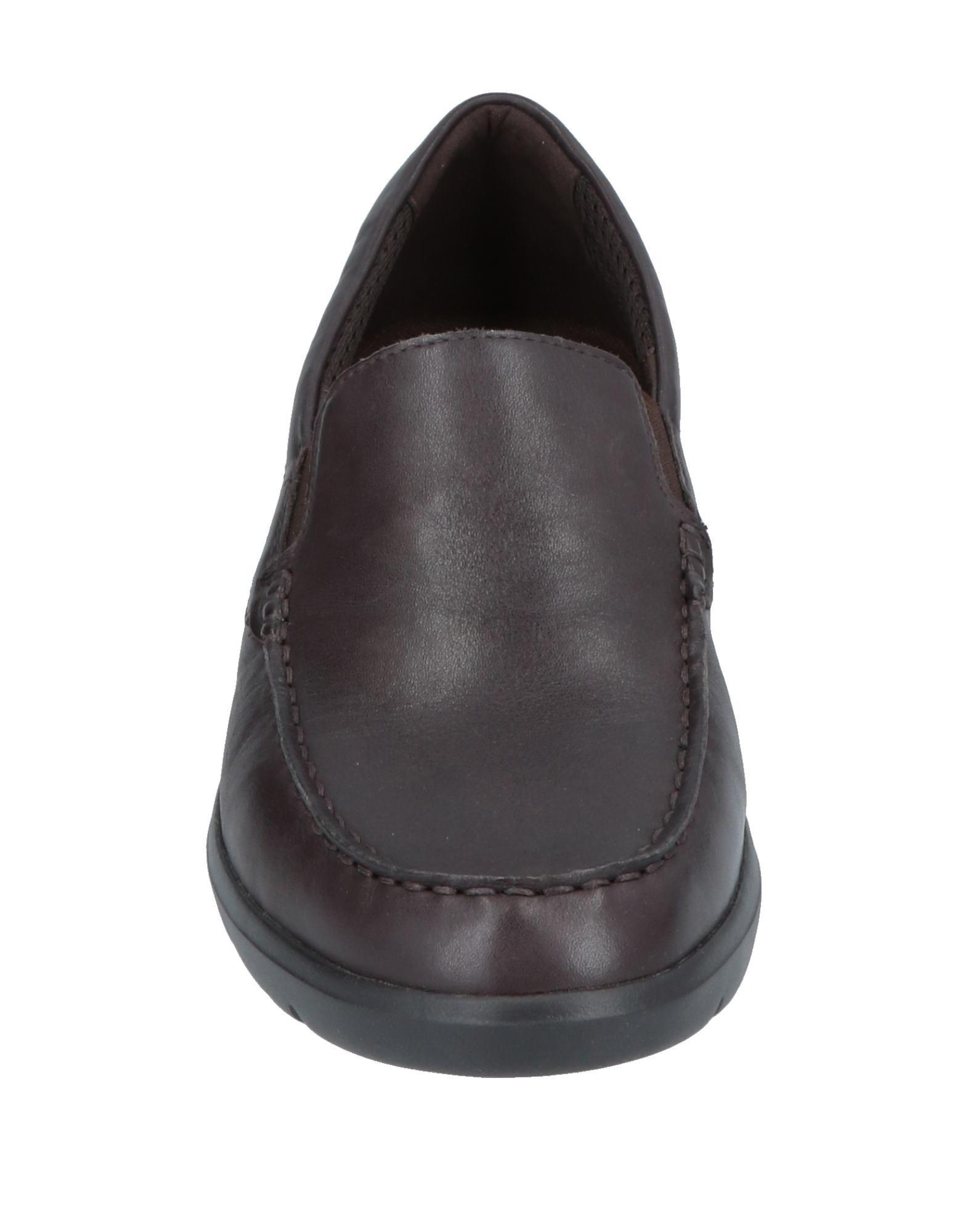Geox Rubber Loafer in Dark Brown (Brown) for Men - Lyst