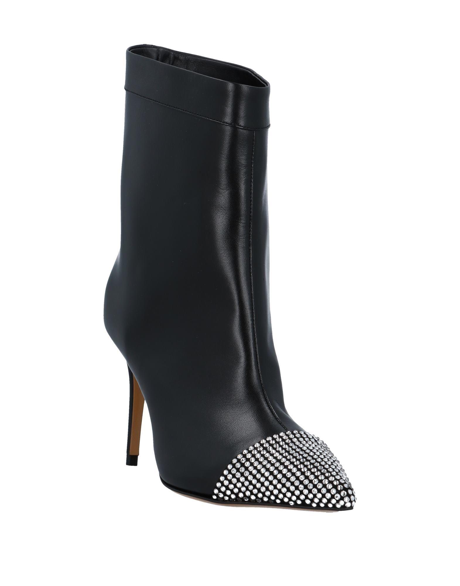 Alexandre Vauthier Leather Ankle Boots in Black Lyst