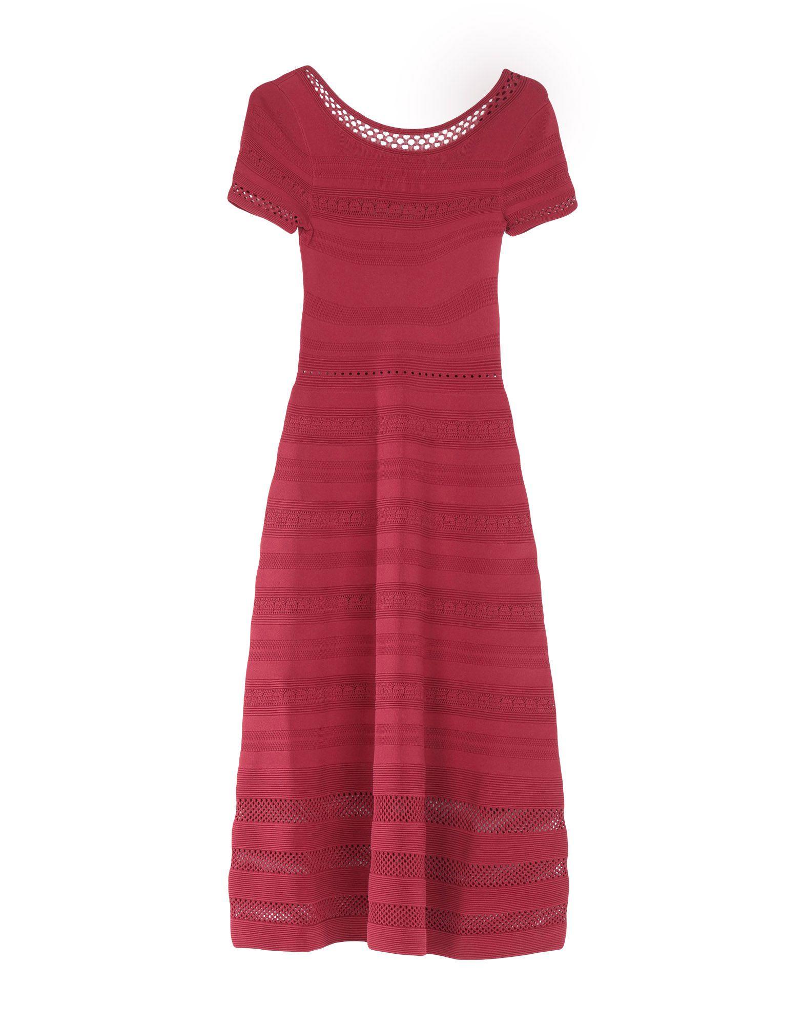 Lyst - Sandro 3/4 Length Dress in Red - Save 9%