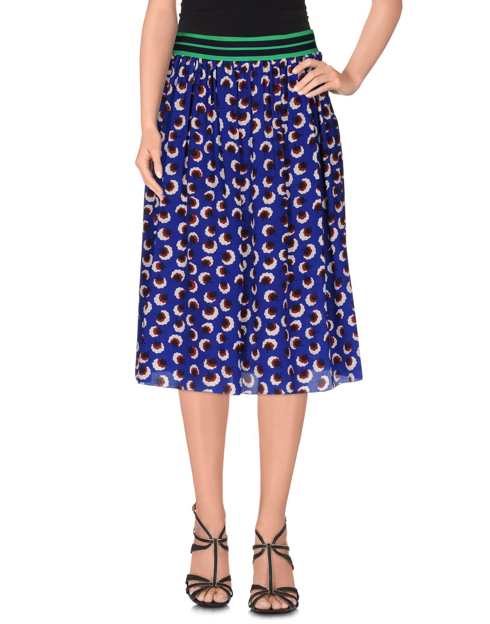 Lyst - Stella Mccartney Knee Length Skirt in Blue