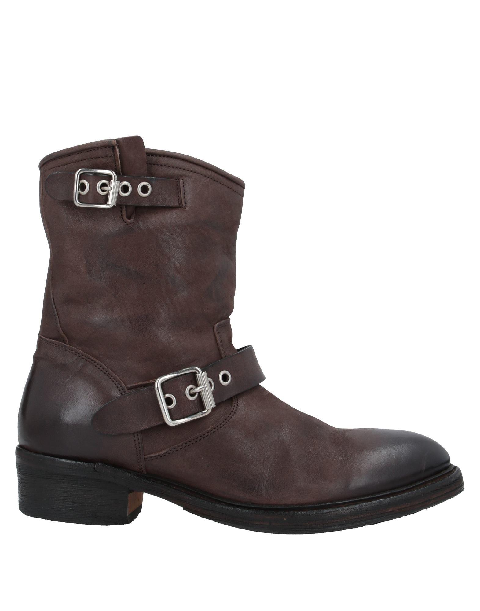 Pantanetti Leather Ankle Boots in Dark Brown (Brown) - Lyst