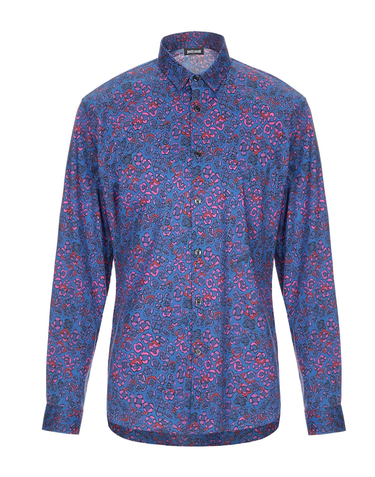 Just Cavalli Shirt in Blue for Men - Lyst