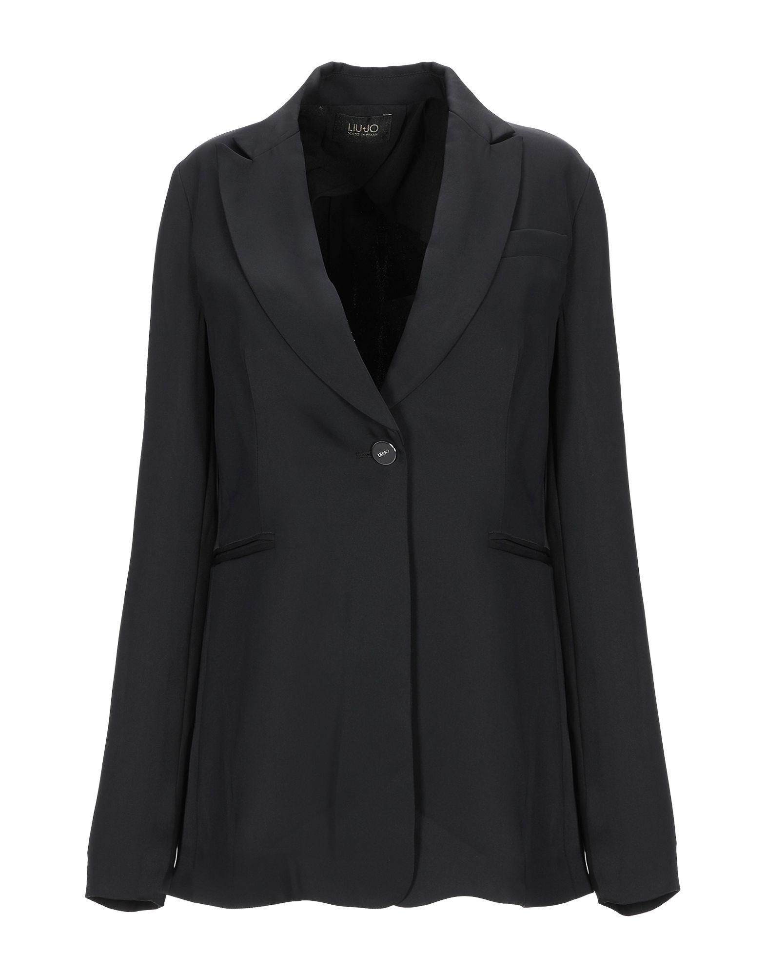 Liu Jo Satin Blazer in Black - Lyst