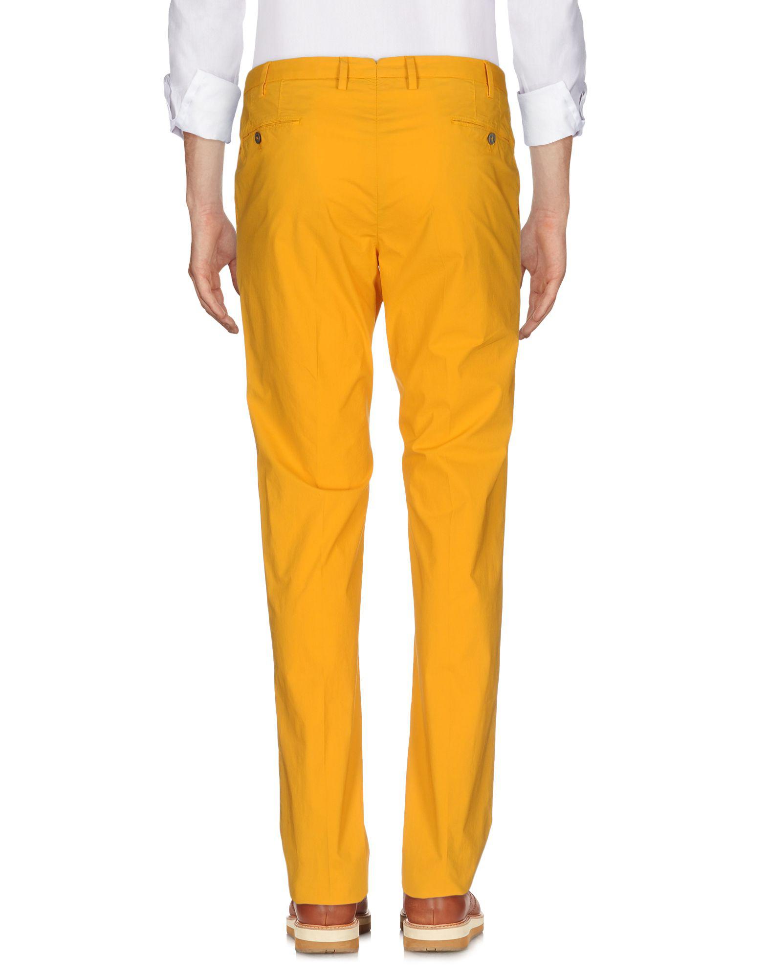 PT01 Casual Pants in Orange for Men Lyst