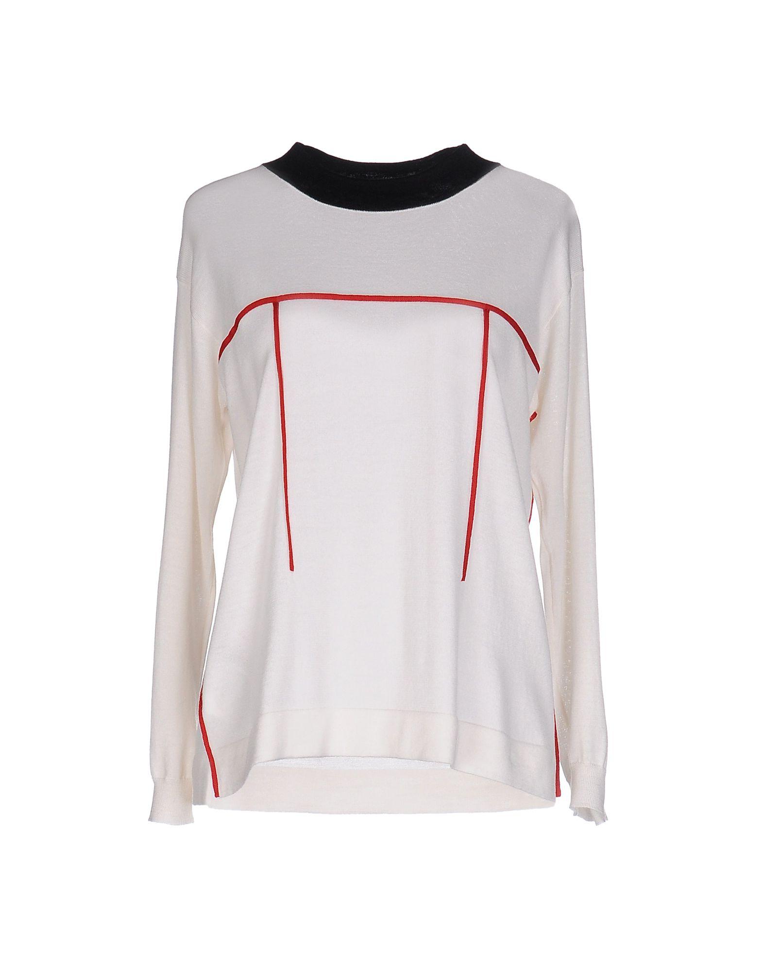 Prada Wool Sweater in Ivory (White) - Lyst