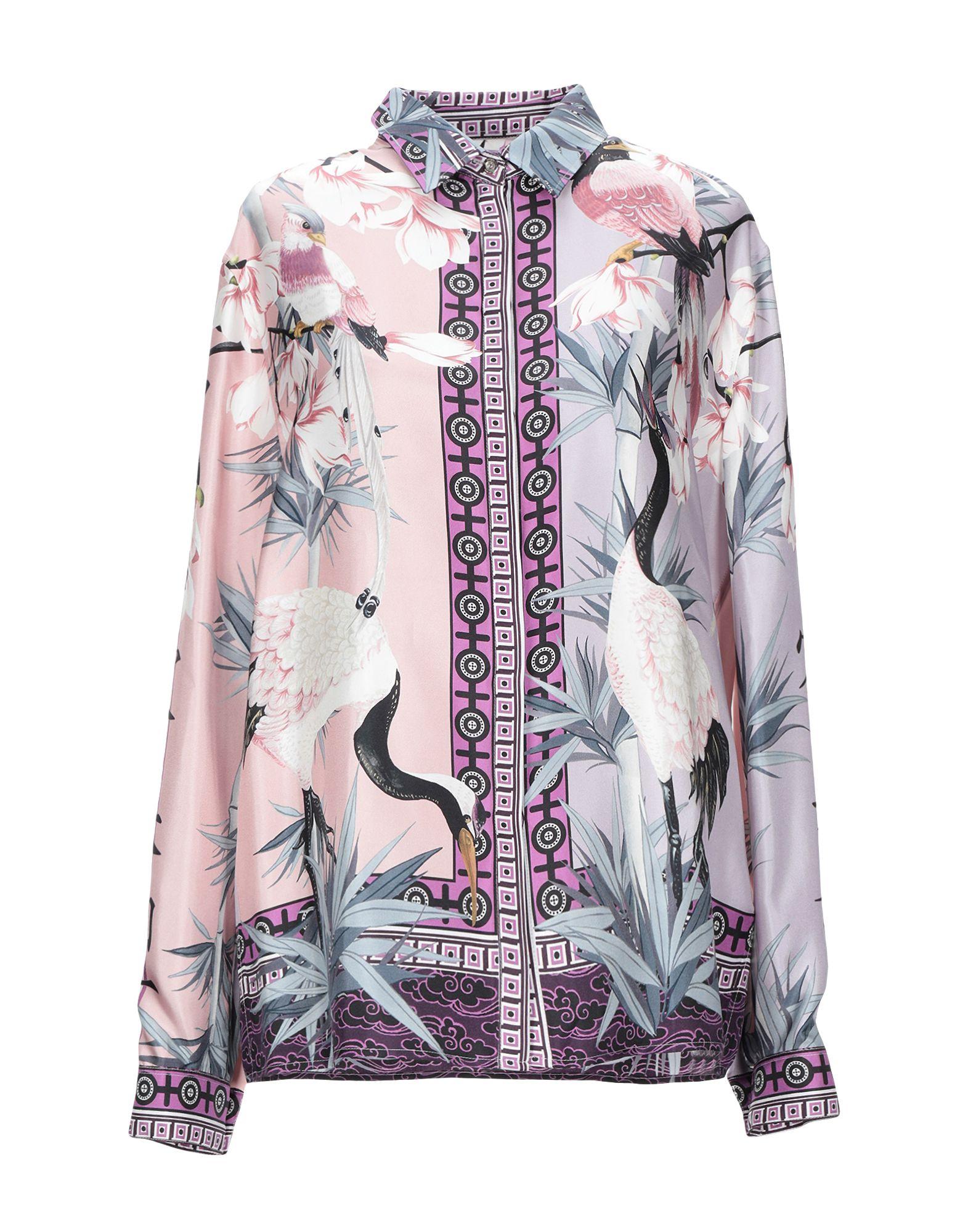 white and pink versace shirt
