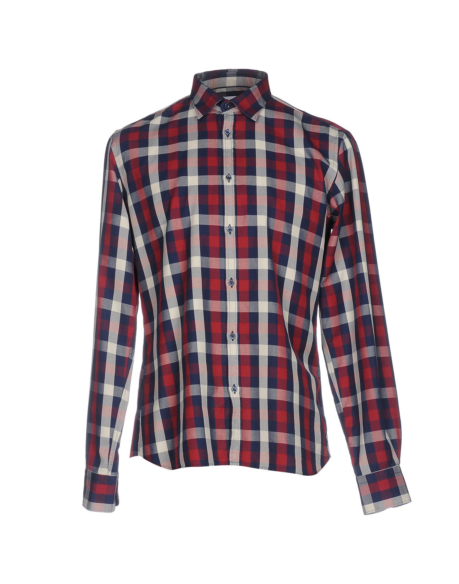 Lyst - Aglini Shirt in Red for Men