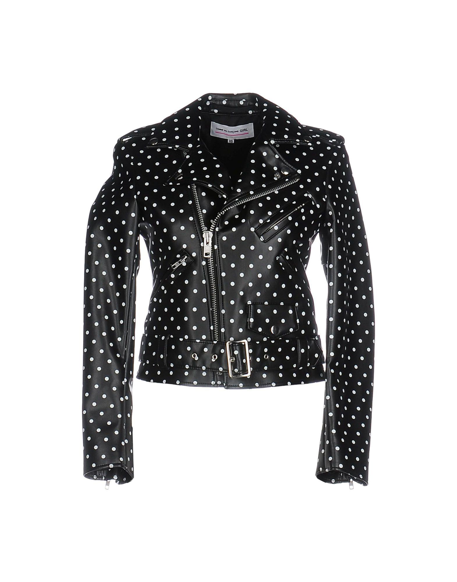 Lyst - Comme des Garçons Polka Dot Biker Jacket in Black