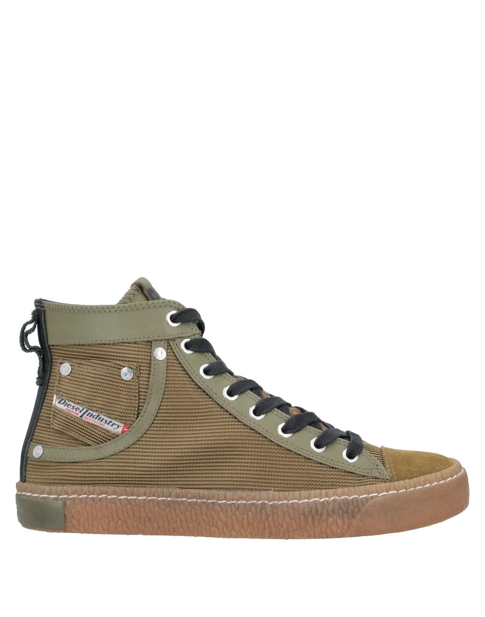 DIESEL Hightops & Sneakers in Green for Men Lyst