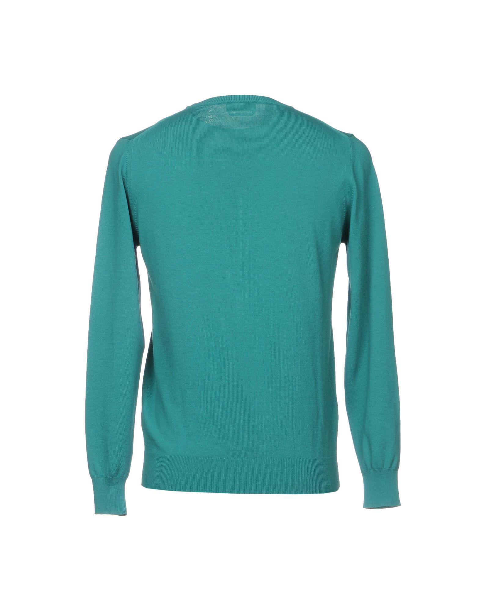 Brooksfield Cotton Sweater in Deep Jade (Green) for Men - Lyst