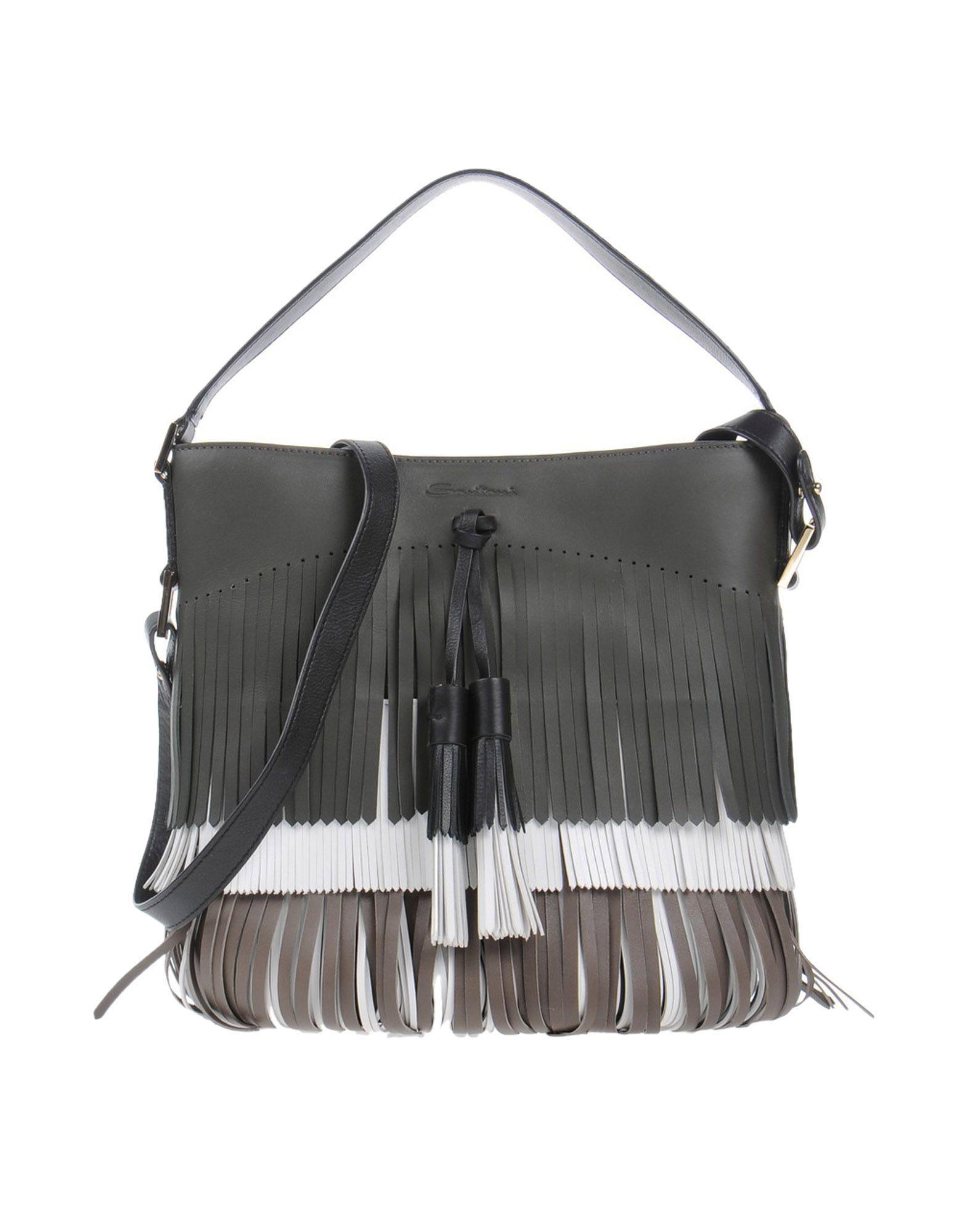 Coloris Santoni En Sac Noir Lyst À Main nwkOP08