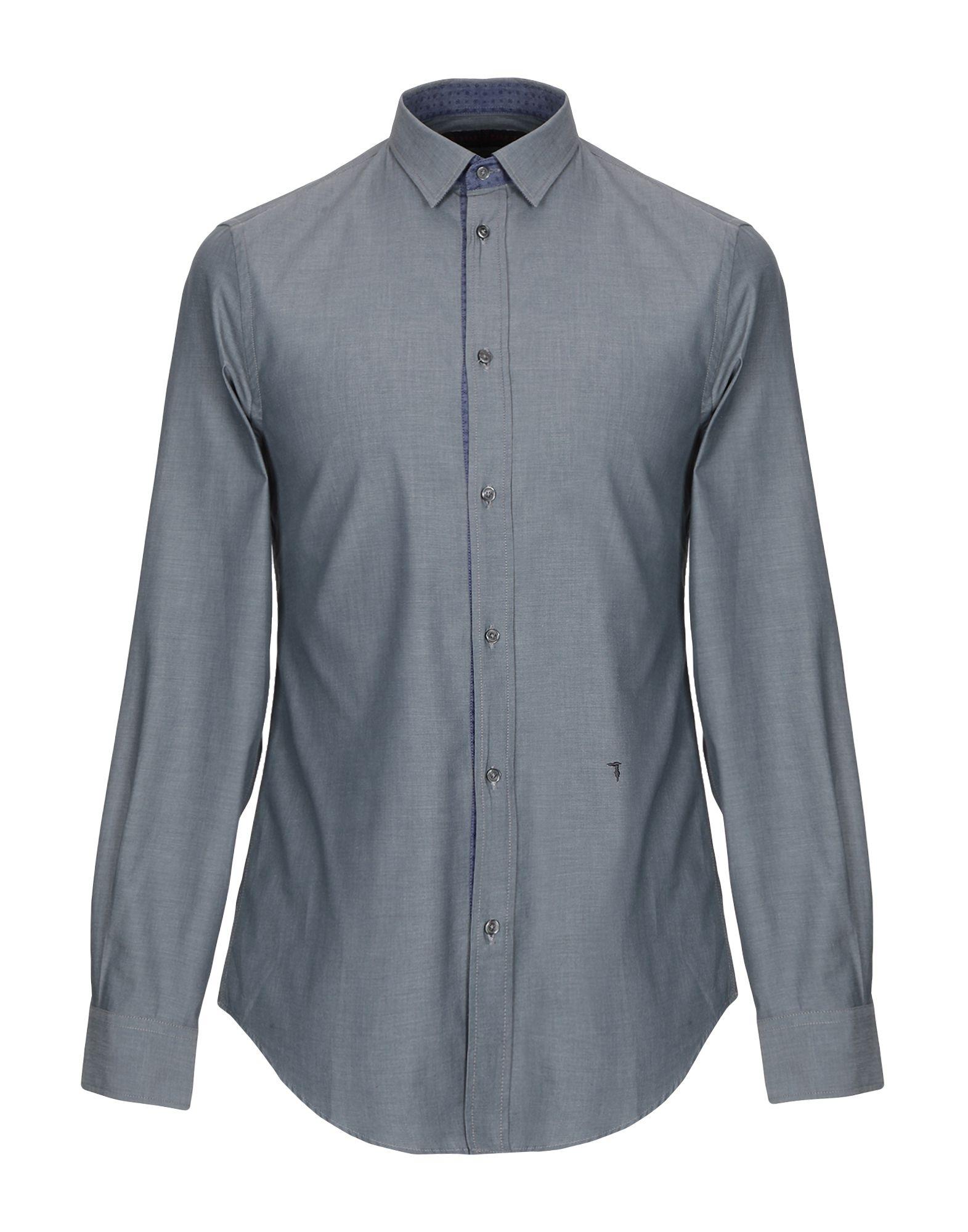 Trussardi Shirt in Grey (Gray) for Men - Lyst