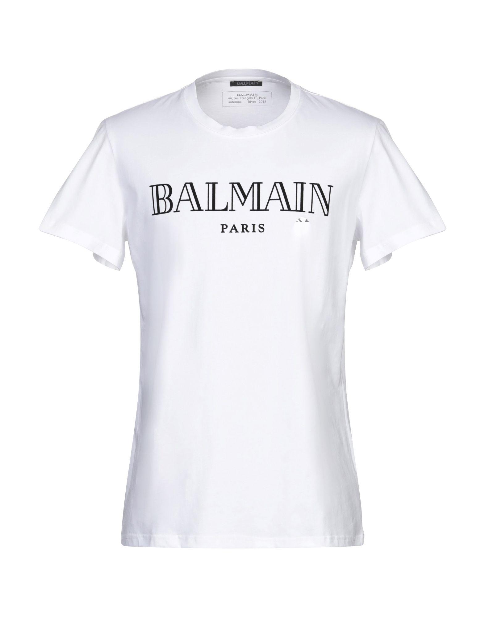 Balmain T-shirt in White for Men - Lyst