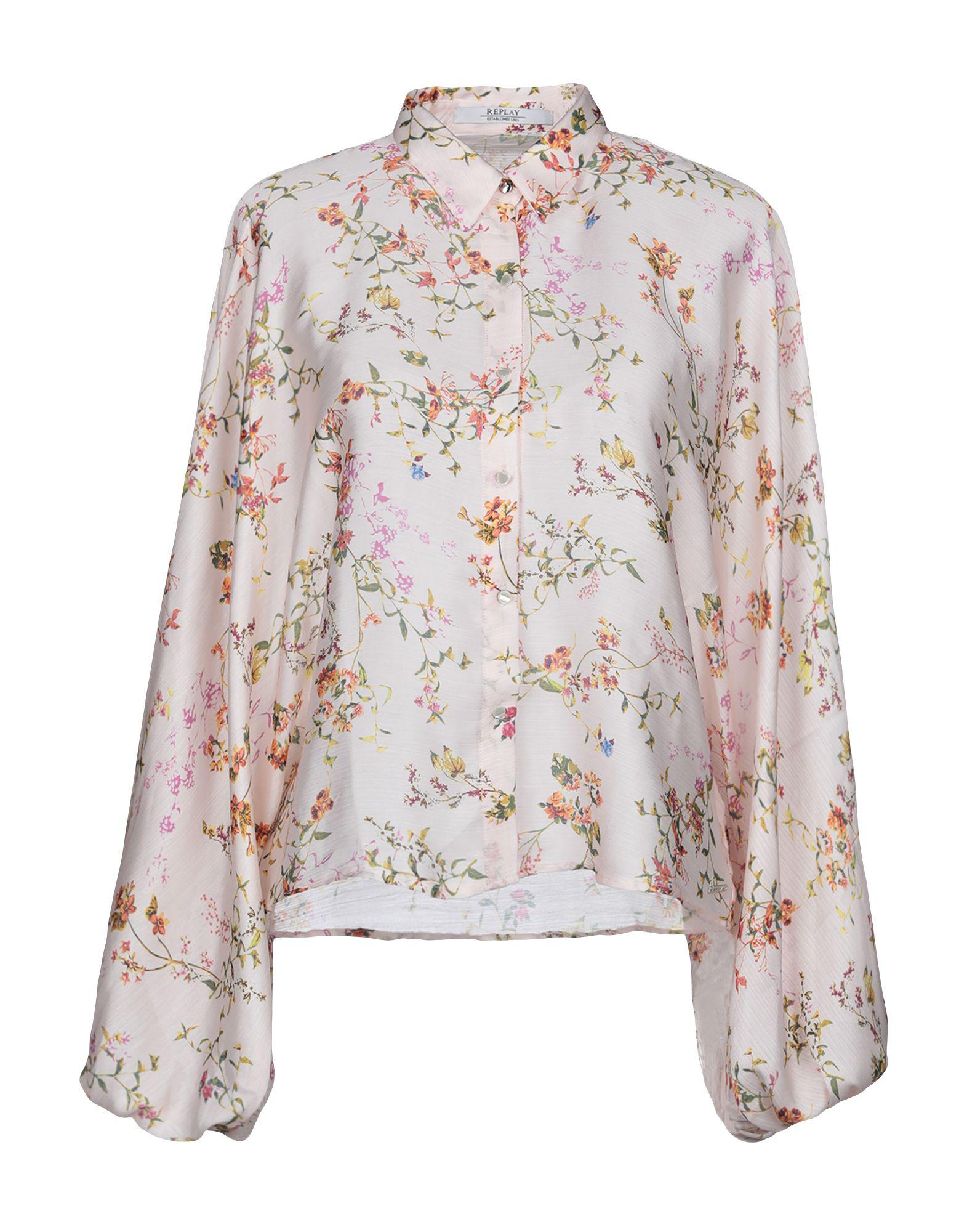 Replay Shirt in Pink - Lyst